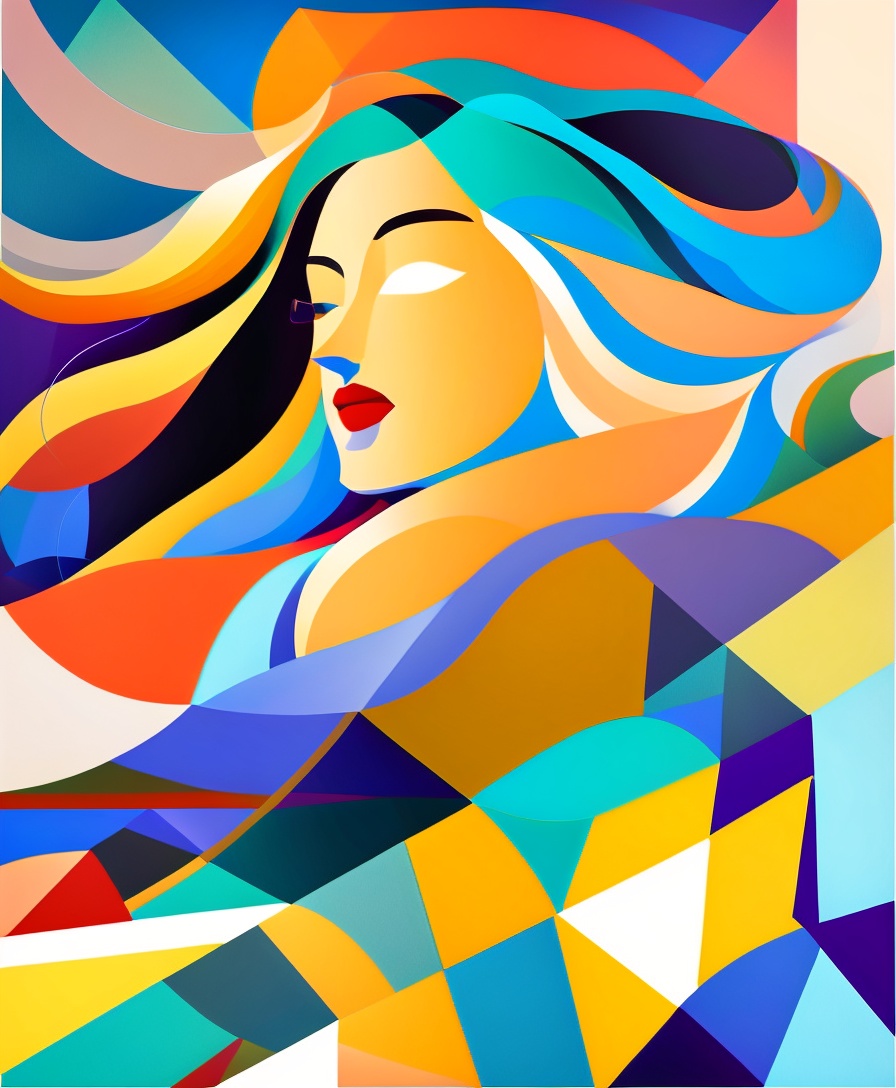 Lexica - Portrait of a young woman with her hair being blown all over ...