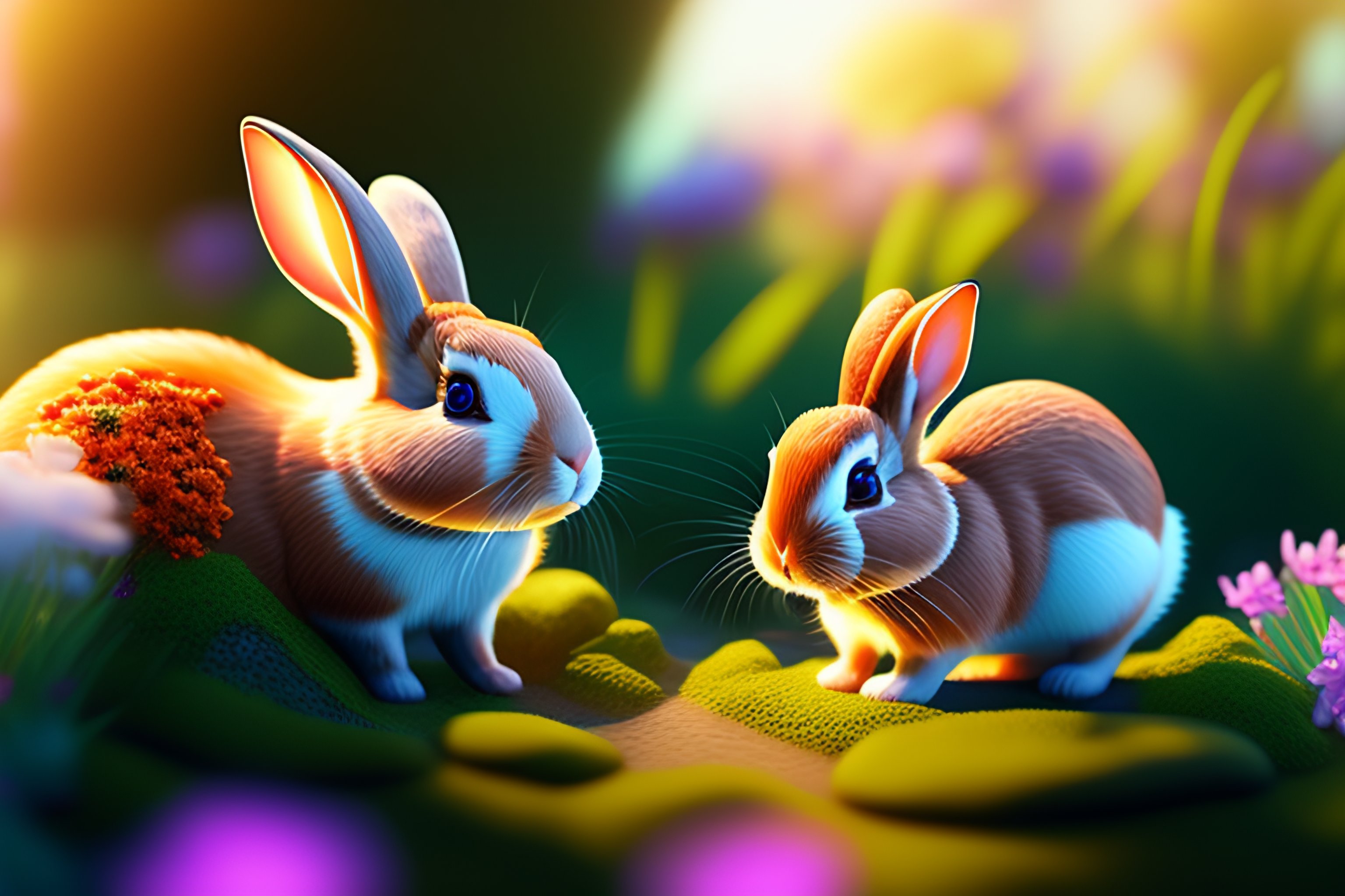 Rabbit Diorama