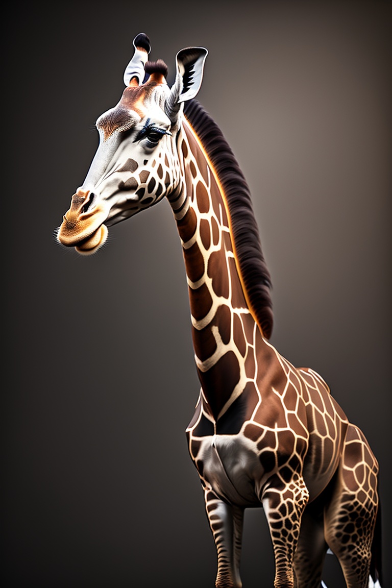 Lexica A clockwork giraffe with exposed gears, dark and gritty style