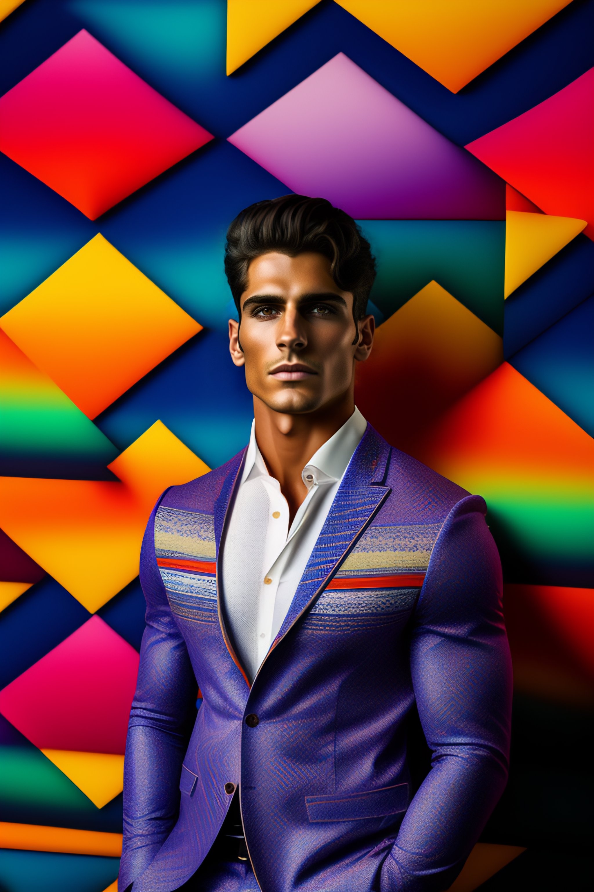 Lexica - Portreit of a handsome confident peruvian, rimlight, flying ...