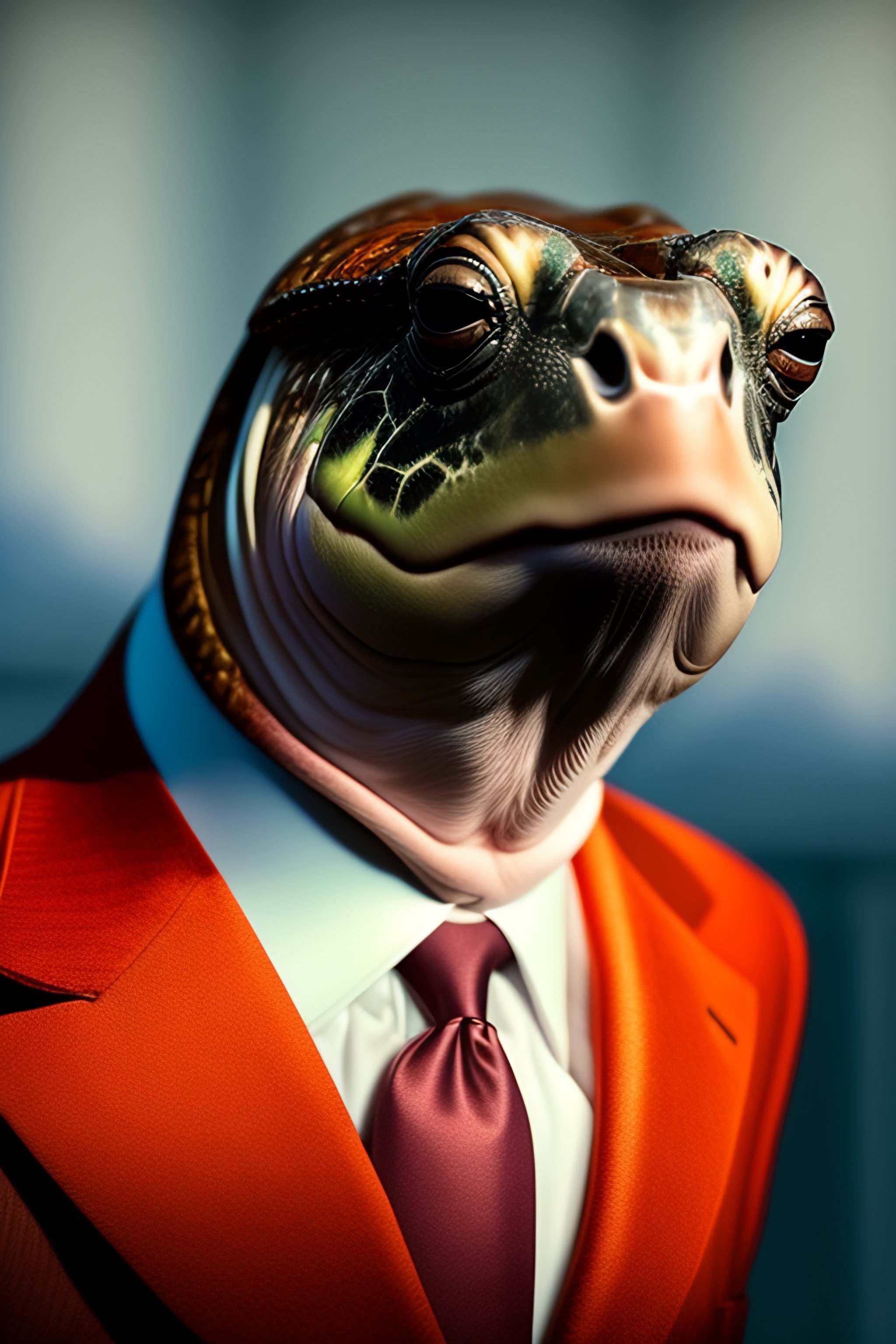 Lexica - Portrait Of Mitch McConnell As A Turtle