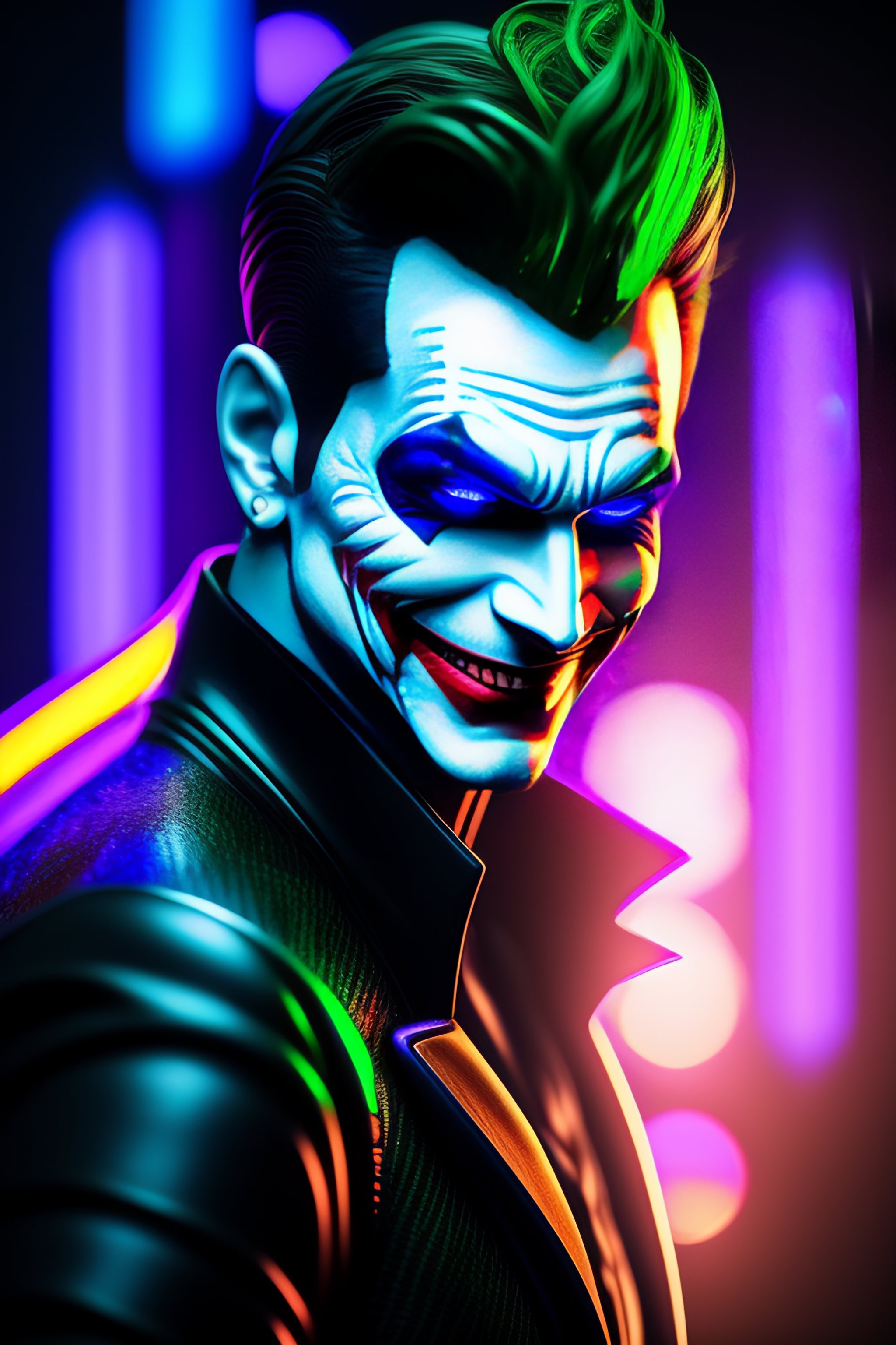 Joker Cyberpunk Wallpaper 4K