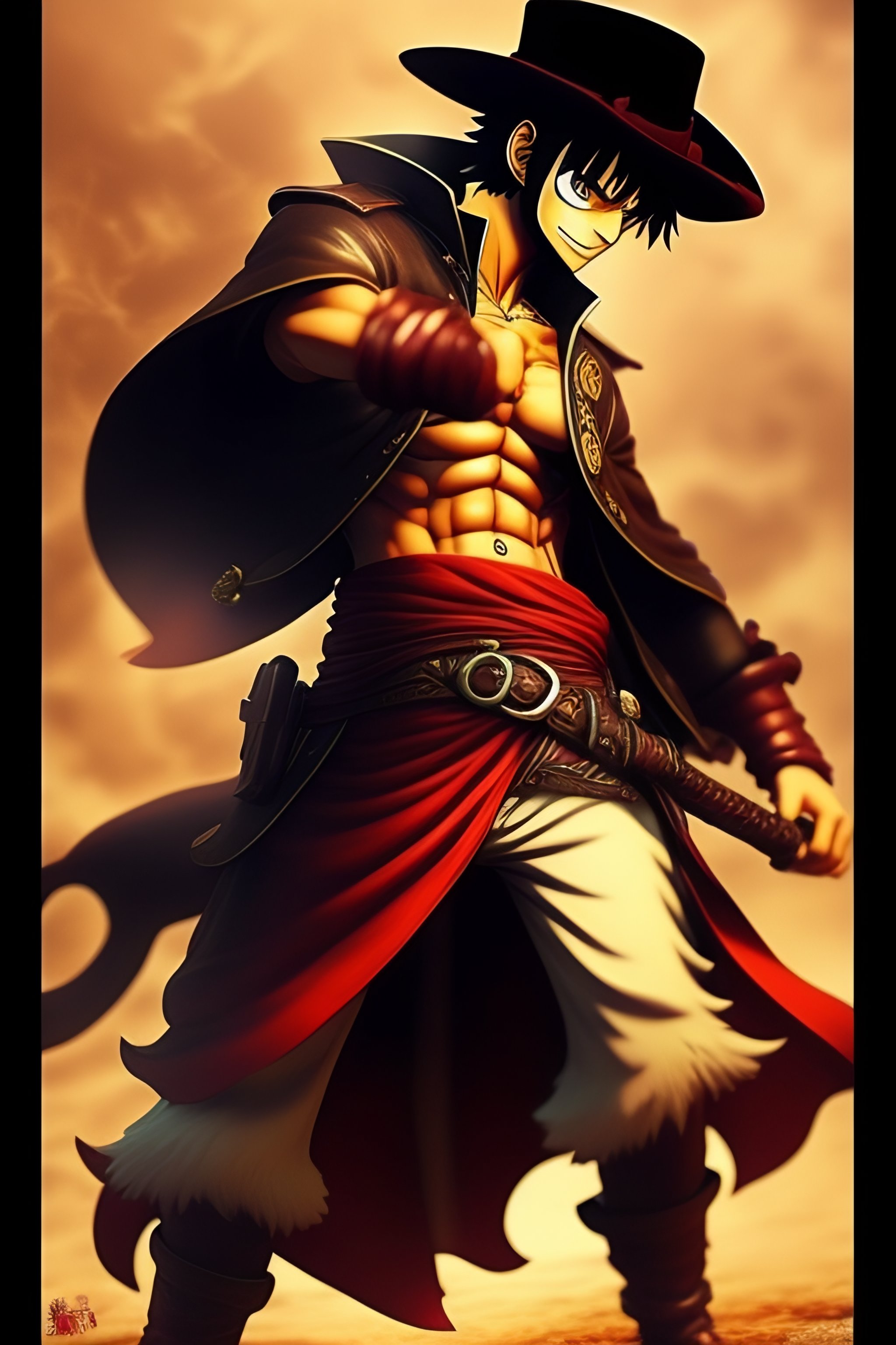 Lexica - MONKEY D.LUFFY assasins creed Style