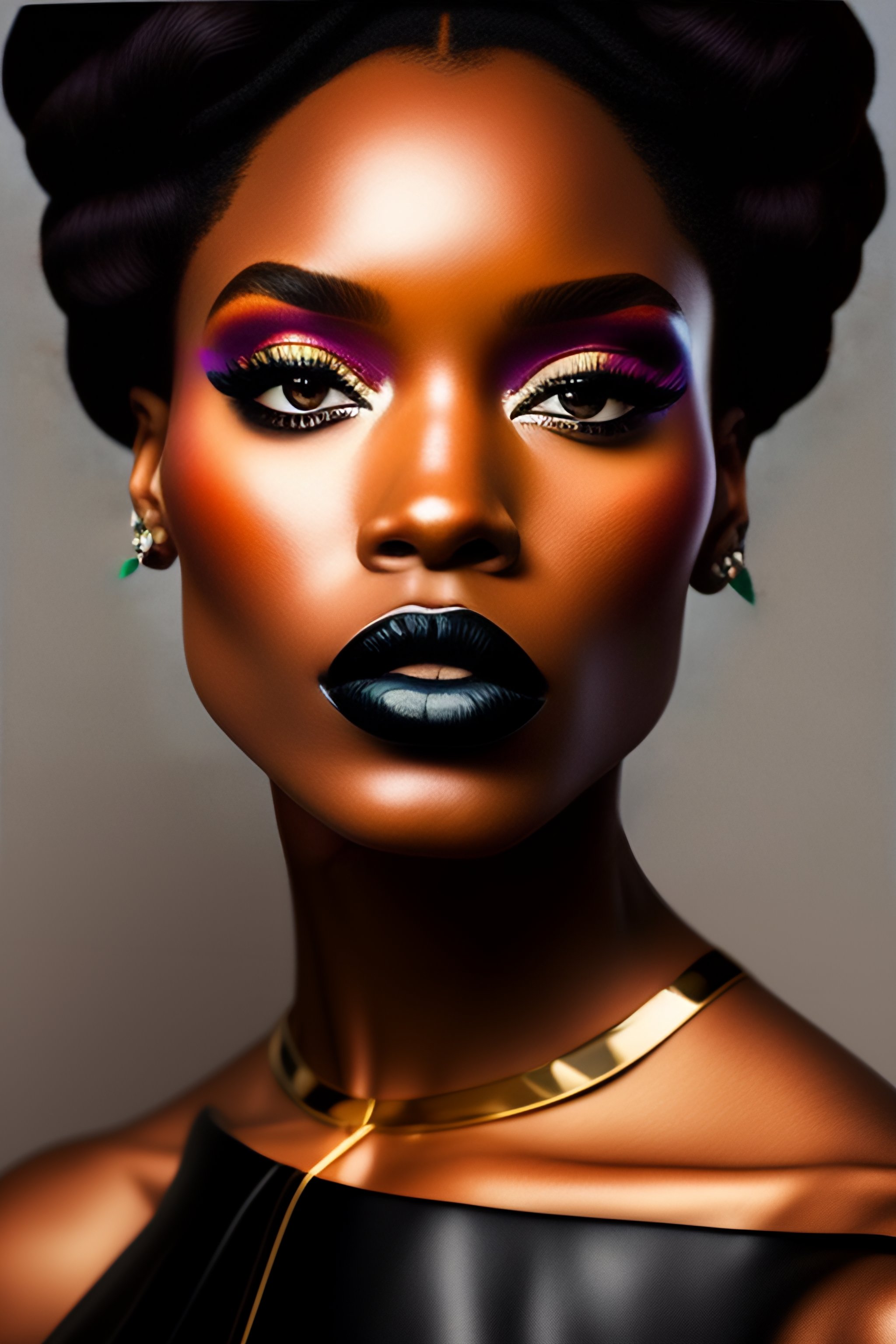 Lexica Black girl lipstick