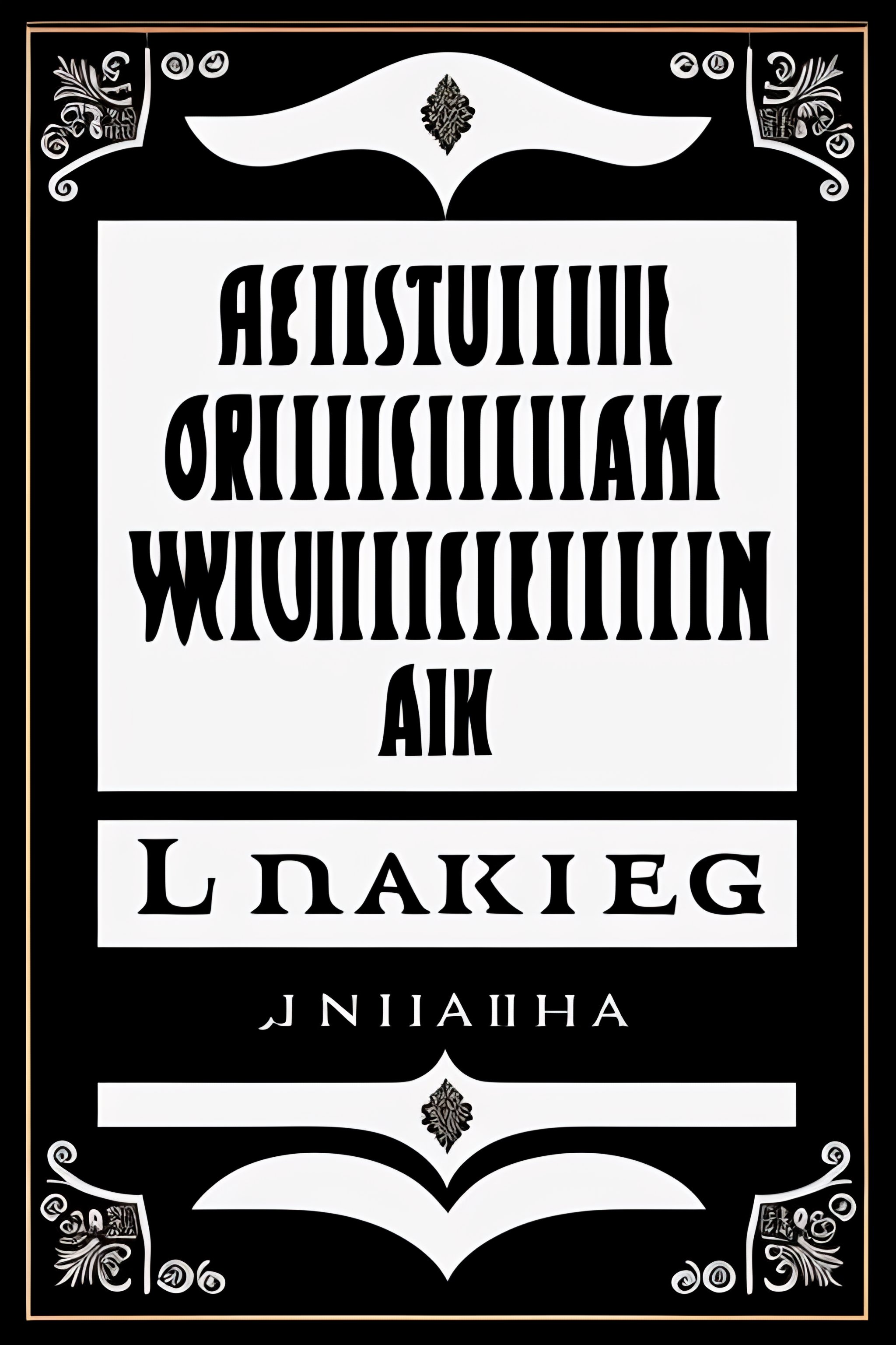 Lexica Black on white text, gothic typeface, legible font, indian