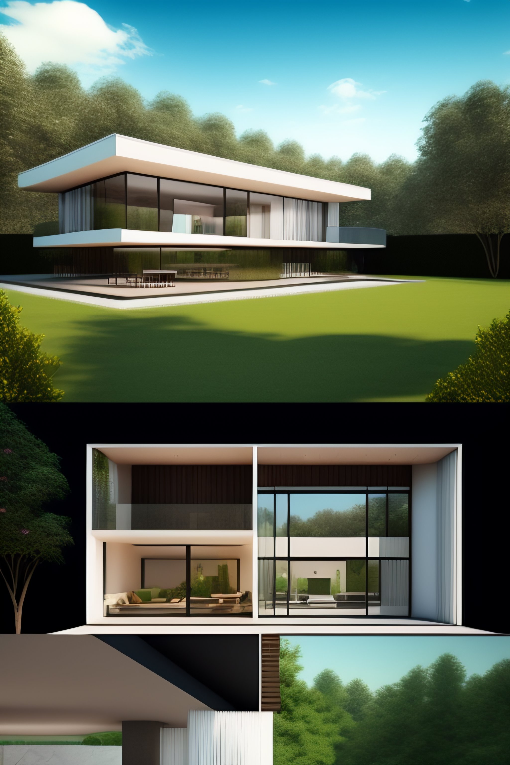 Lexica - Prompt for an architectural house with a detailed design of ...