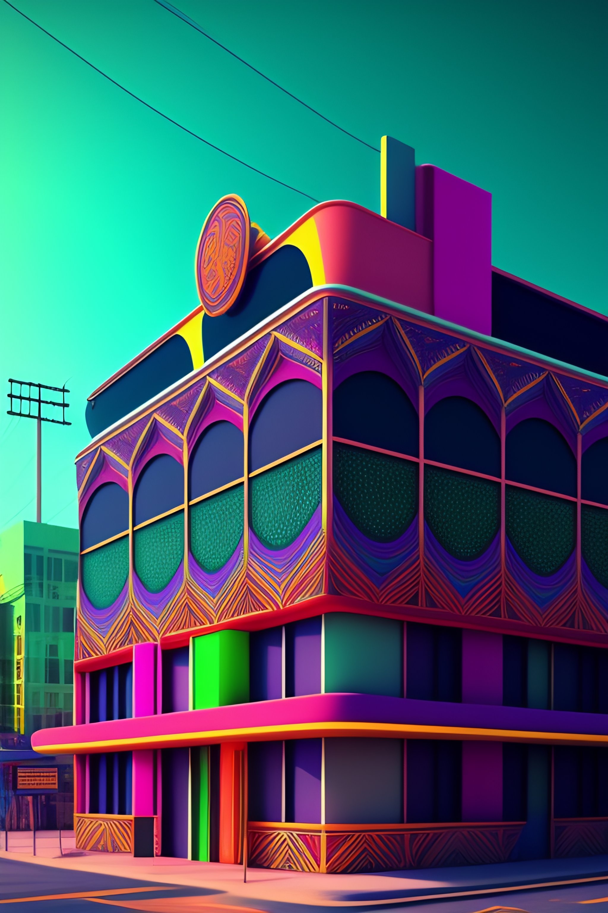 Lexica - The most psychedelic geometric patterned neighborhood ...