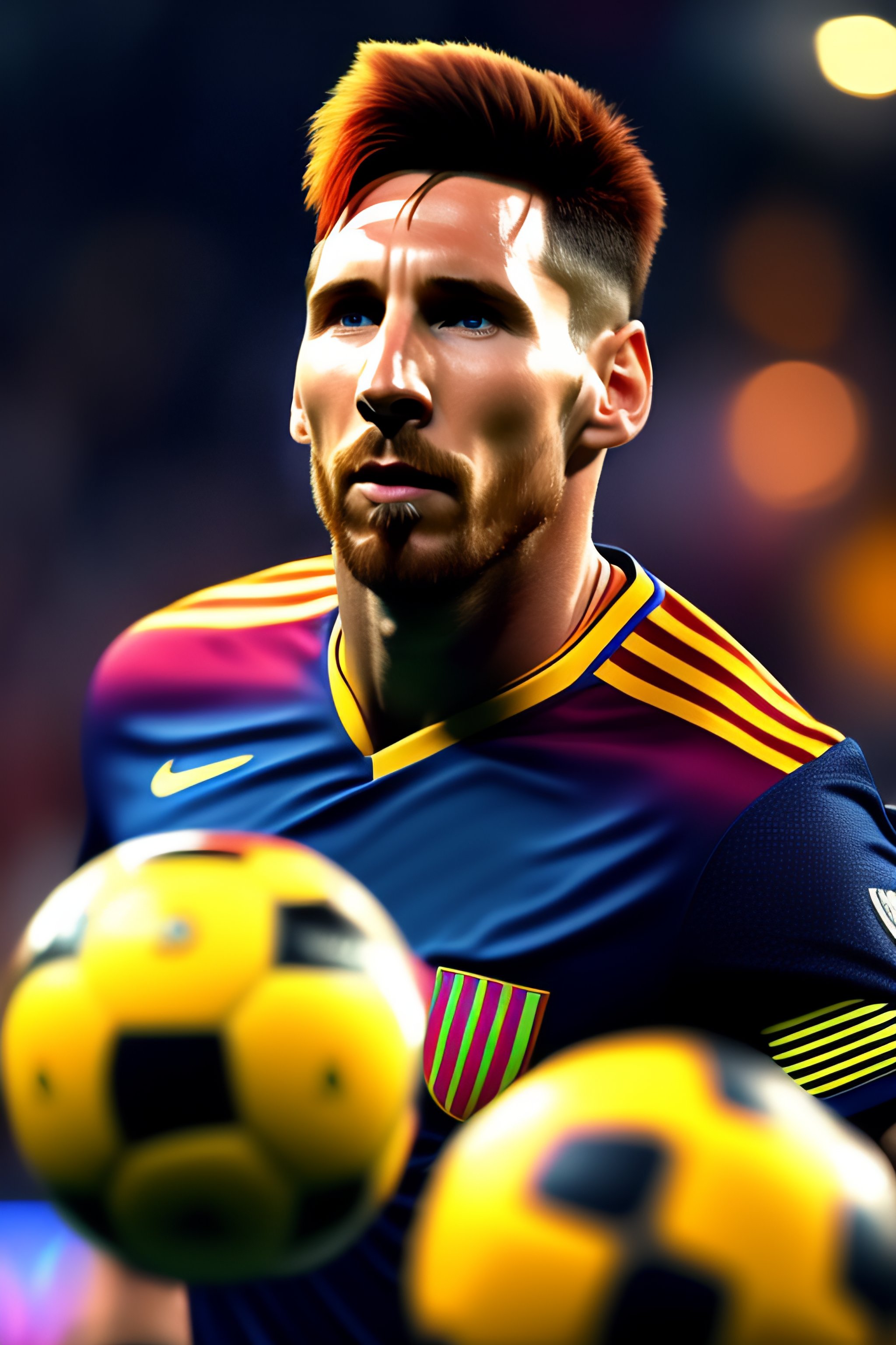 Lexica - Messi as donald trumo,HQ,high resolution,4K,realistic CGI ...