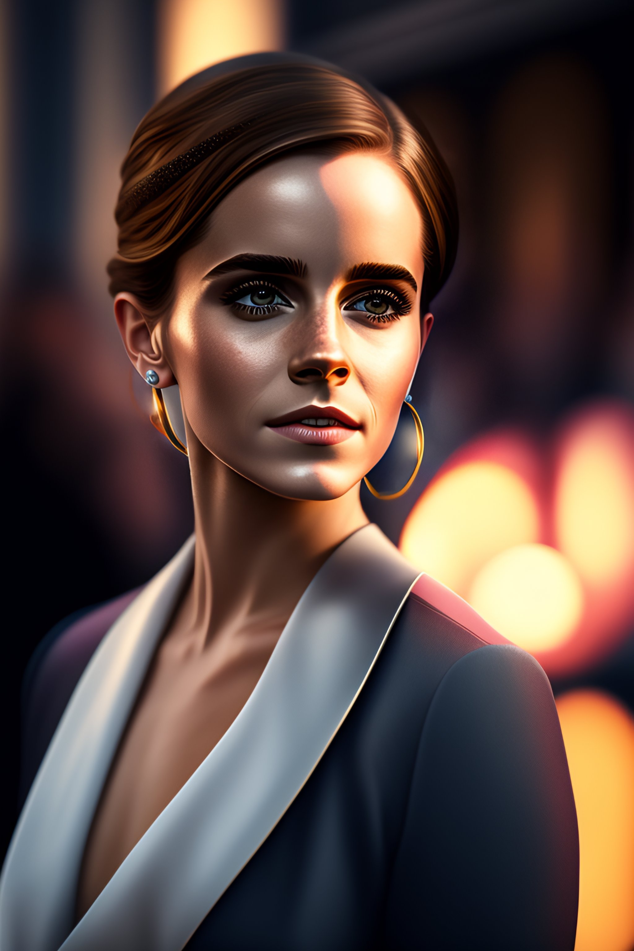 Lexica - A emma watson woman bokeh (nude:1.3) portrait, vray, quixel  megascans, 8k uhd, raytracing, cgi, lumen reflections, ultra realistic,  100mm, f...