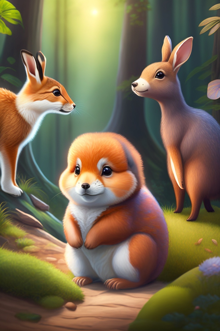 Lexica - In a magical forest, there lived four animal friends: Riley ...