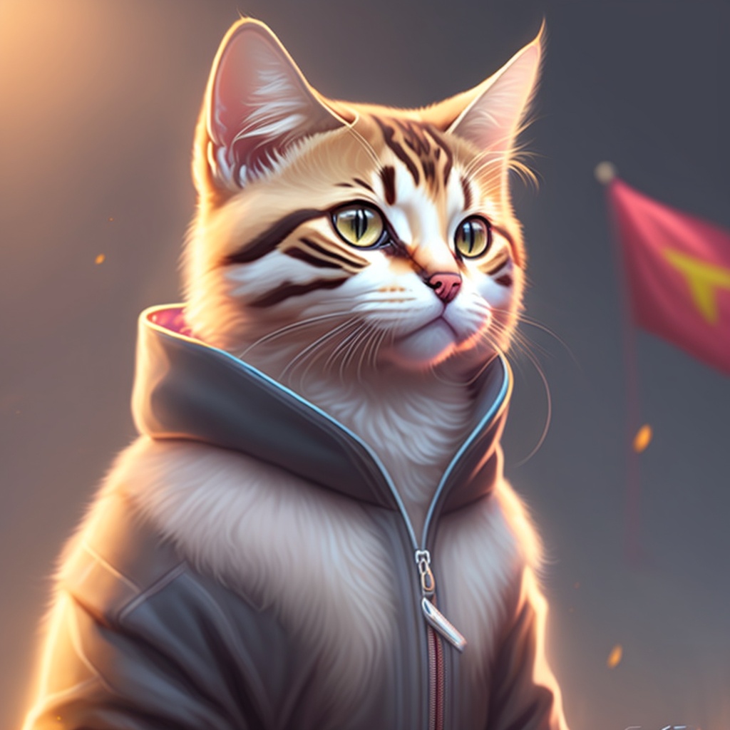 Lexica - Cats , A real sporty kitten in tracksuits, artstation