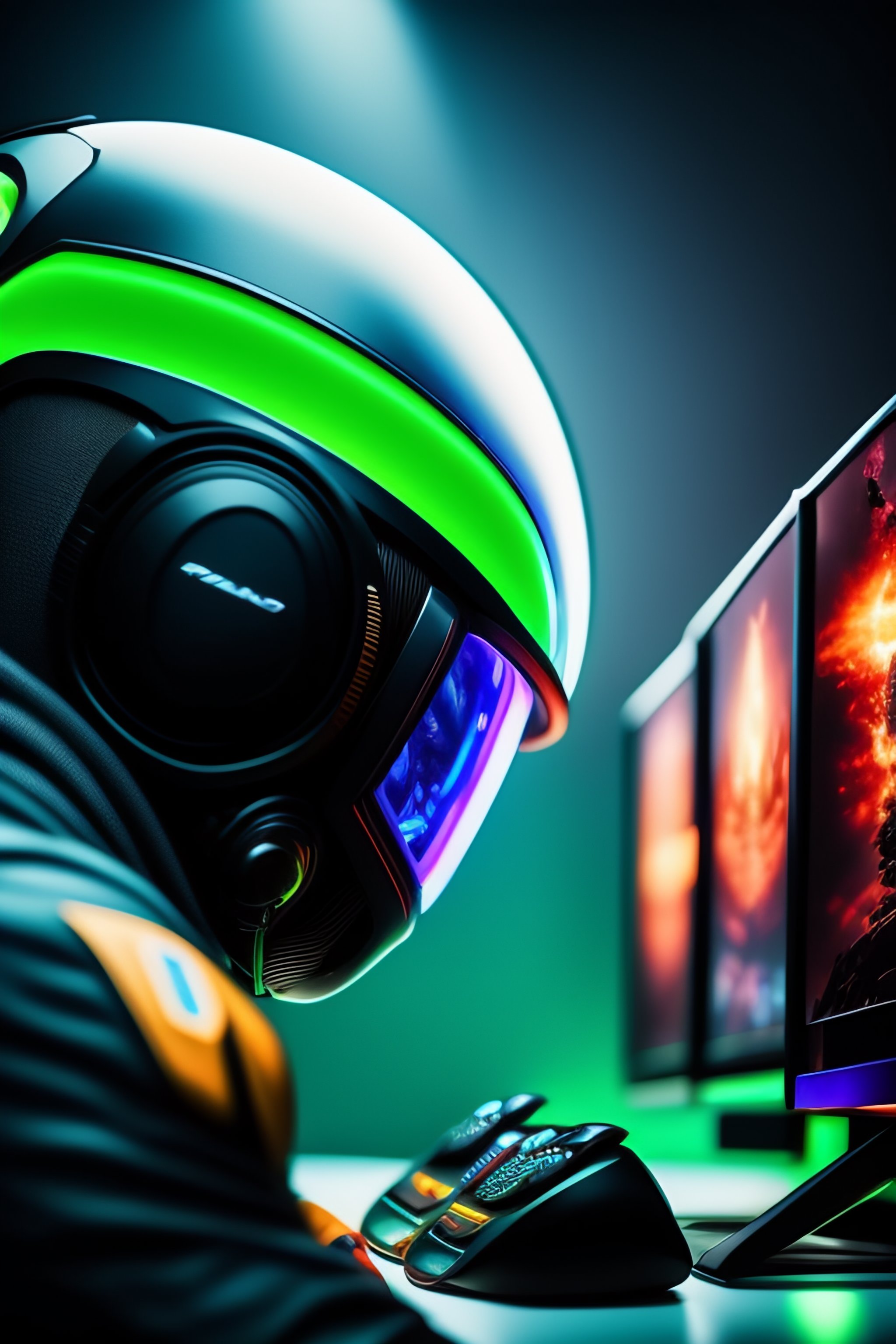 Lexica - Alien gaming ,computer,console, movie, pro gamer, dota 2,