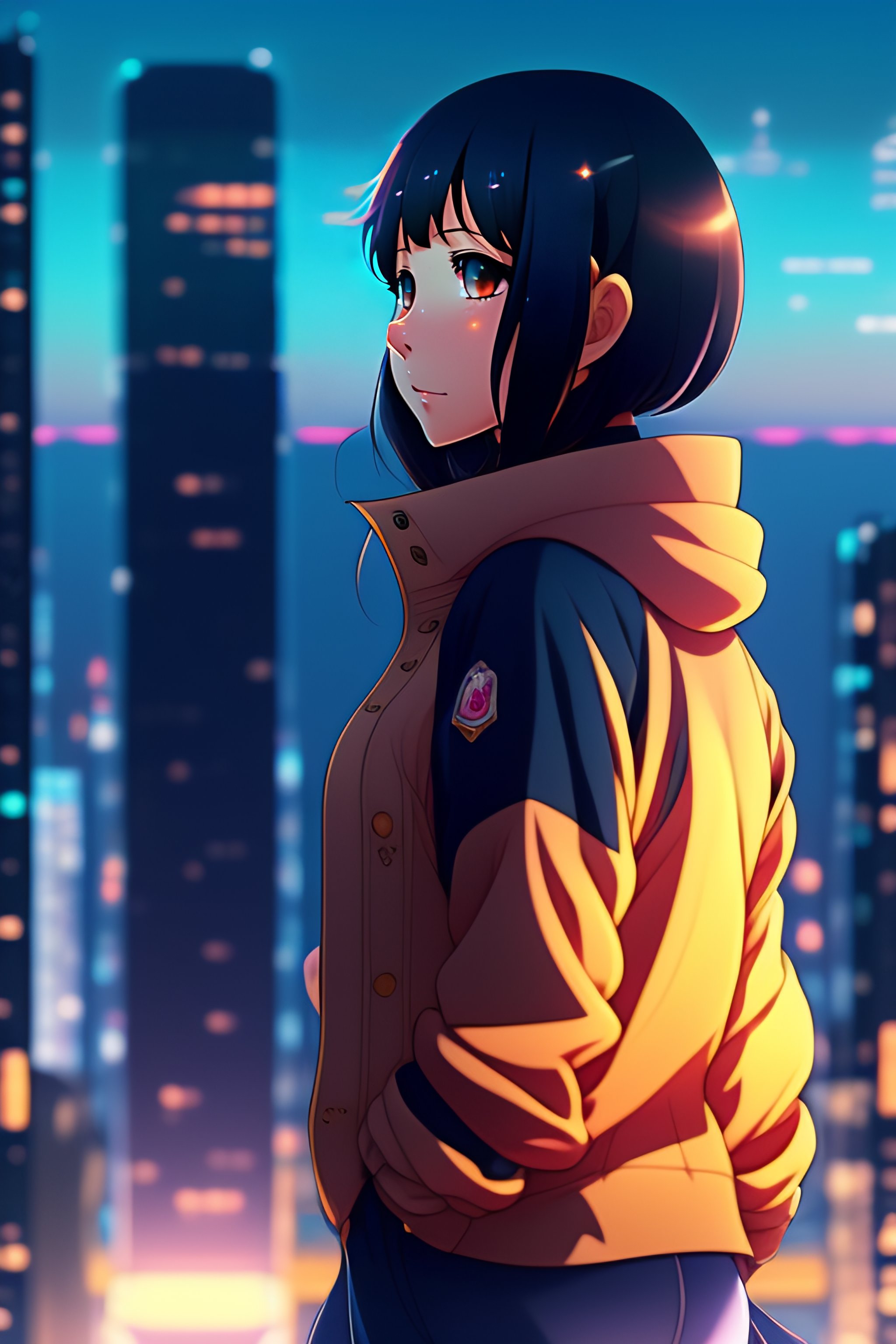 Lexica - A girl, makoto shinkai style, anime, Japan animation