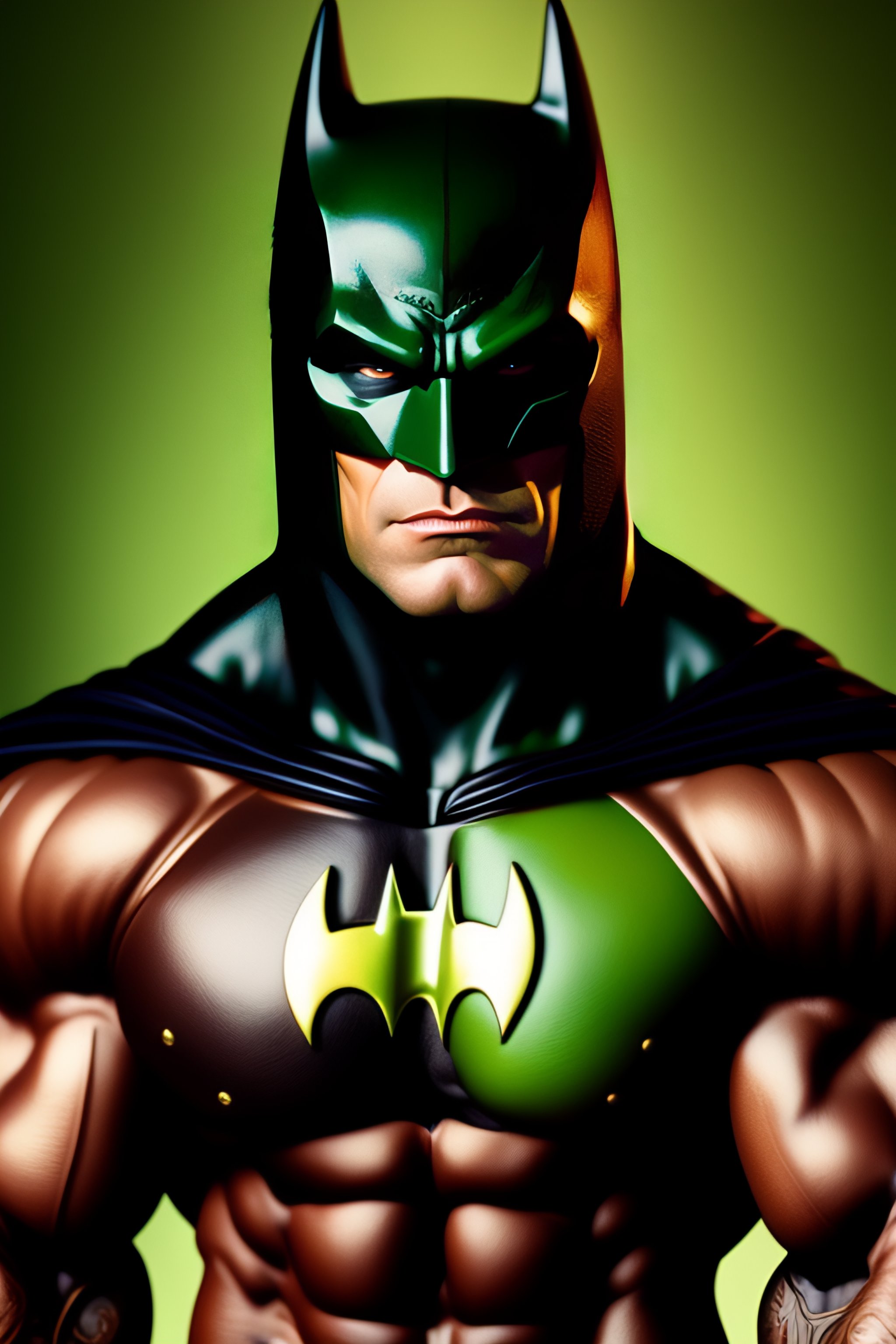 Lexica - An ultra realistic mix between hulk and batman