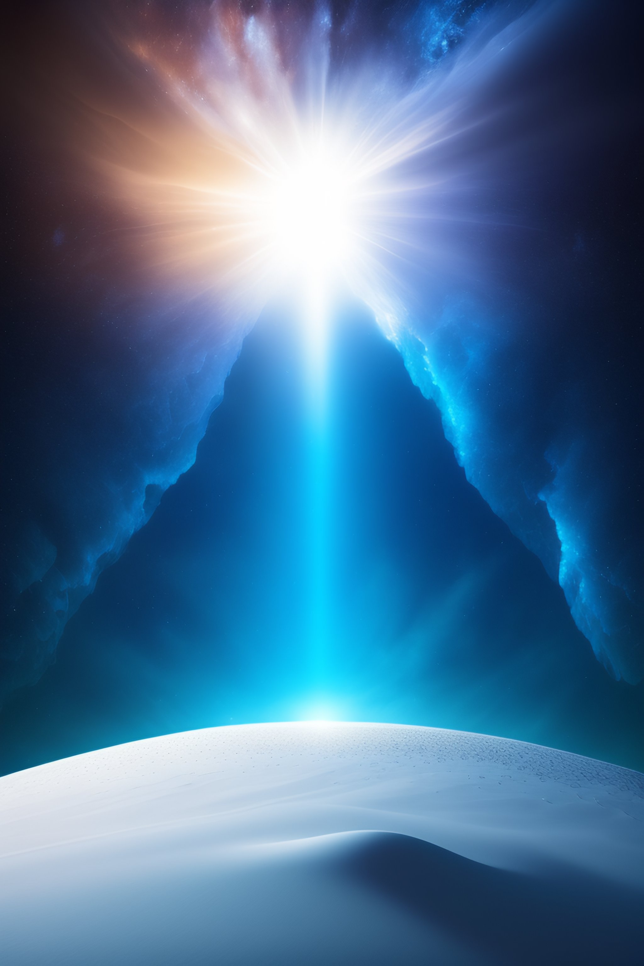 Lexica A background of blue sky with a flash of white light