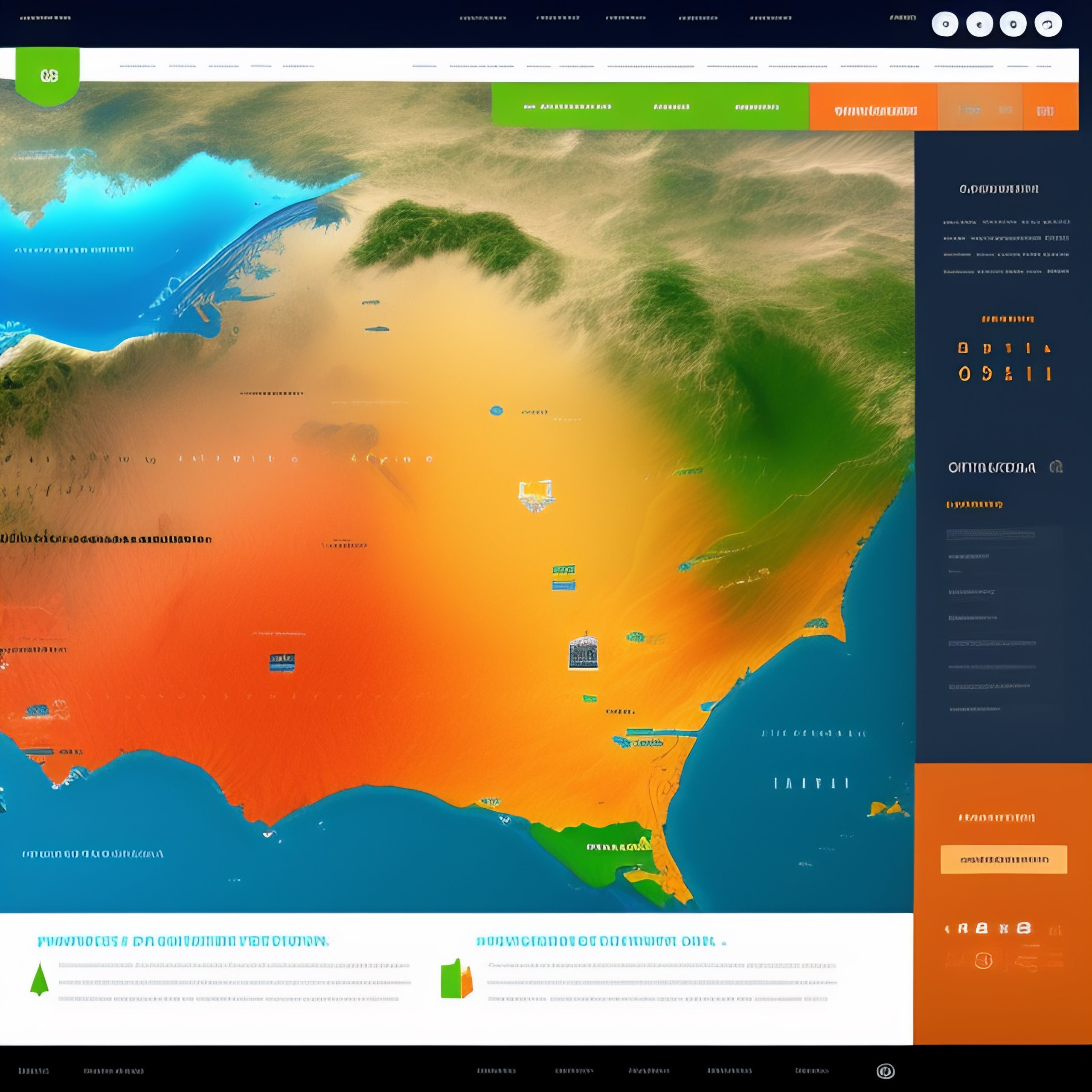 Lexica - Landing page design of a geography analysis website ...