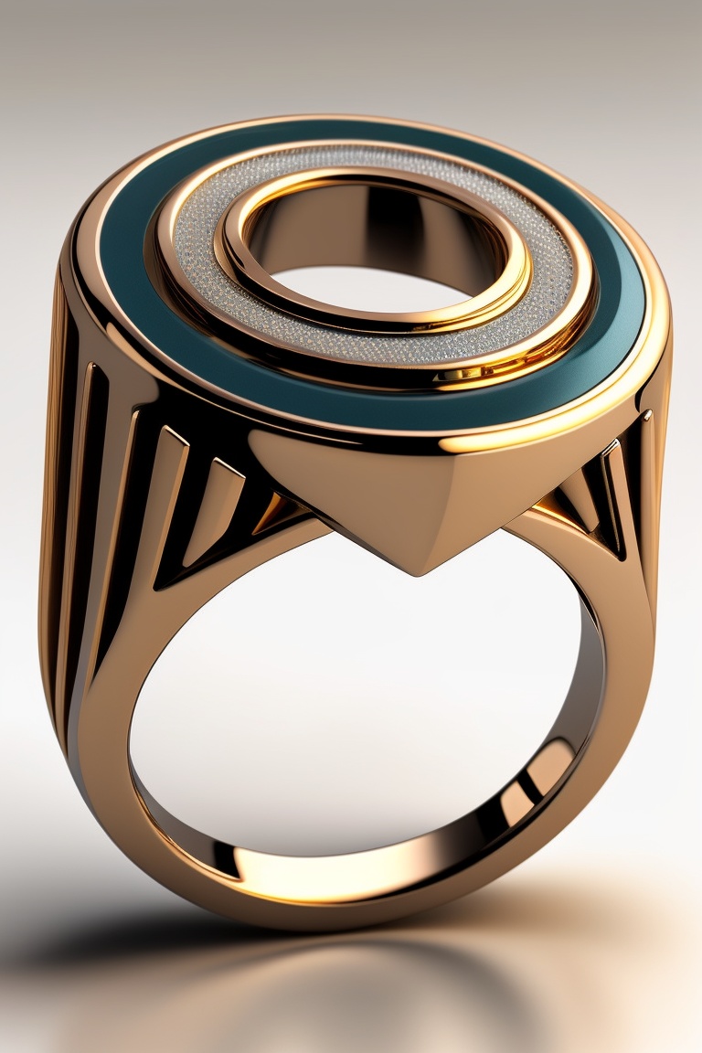 Lexica - Ring ,constructivism, white background