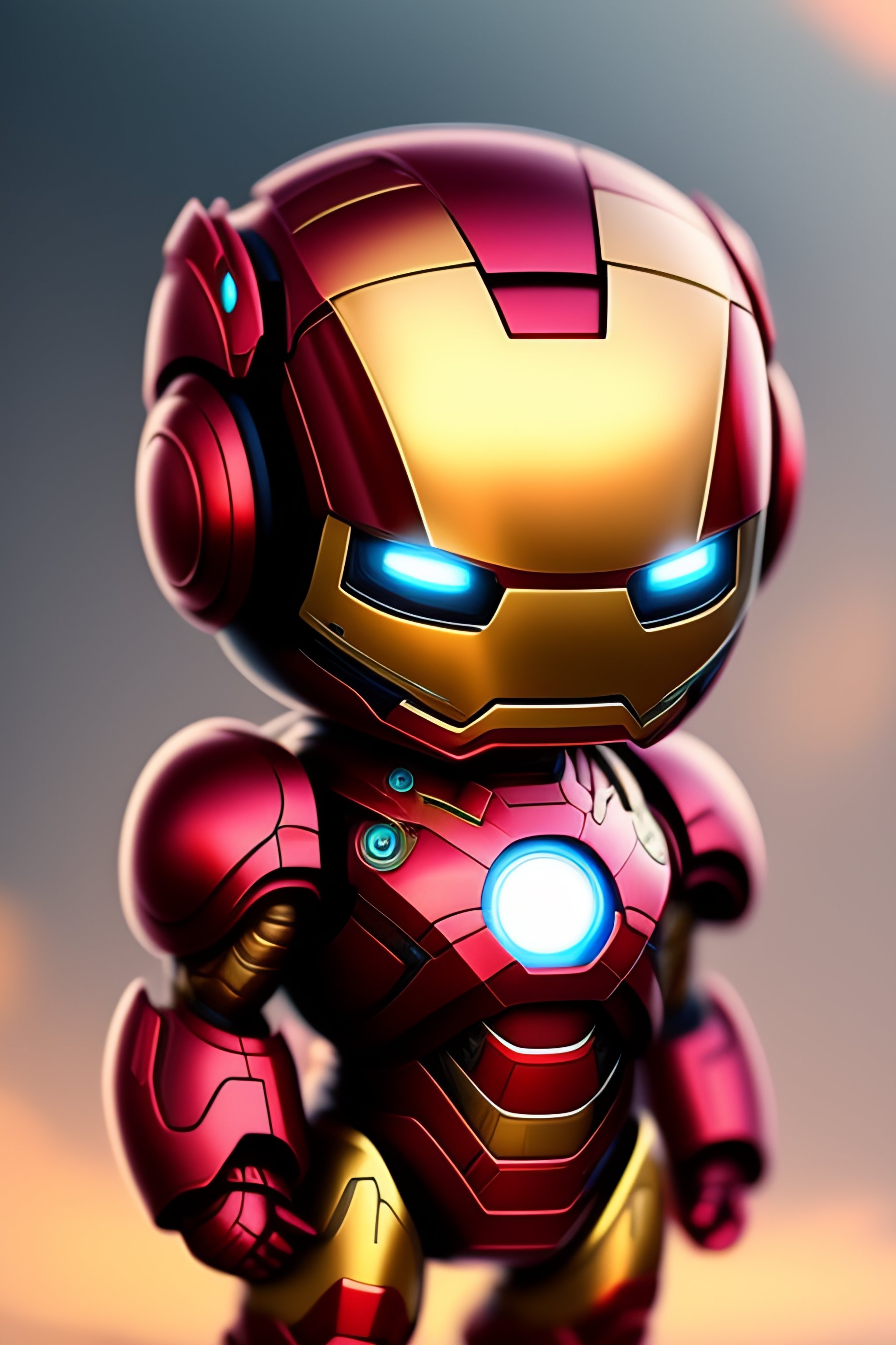 iron man cartoon cute