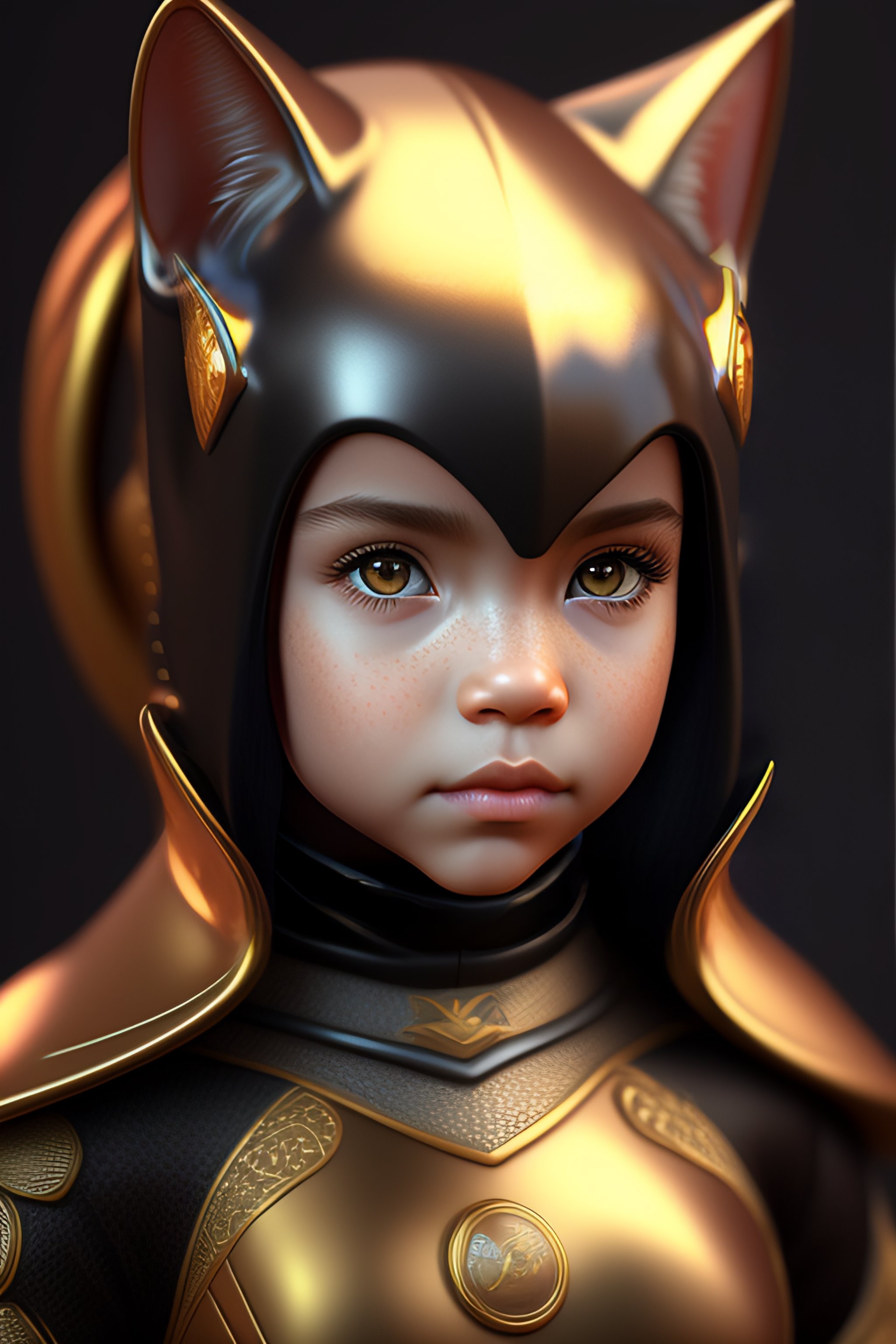 Lexica Baby cat Woman, moonwalker, render, rembrandt, cgsociety