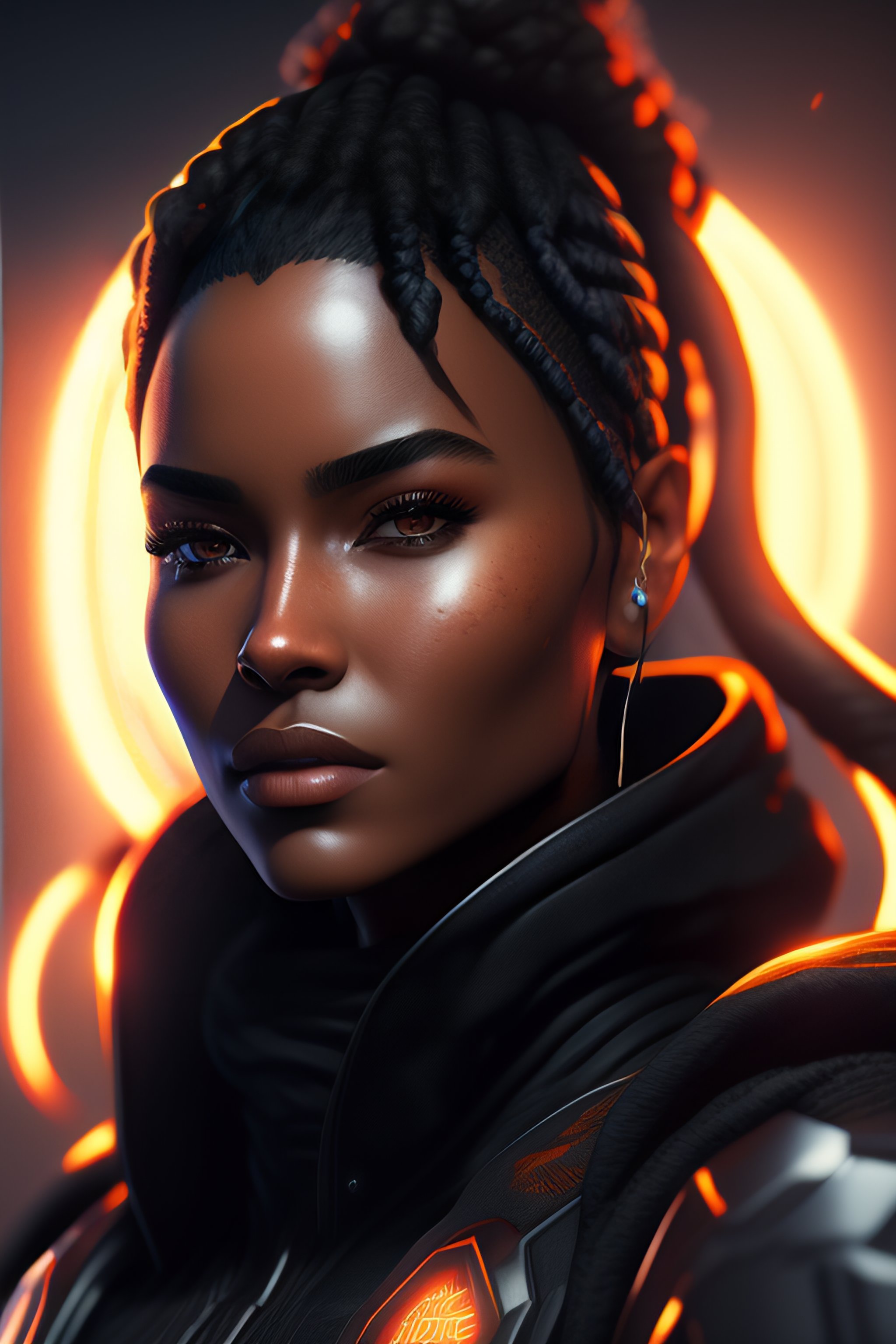 Lexica - Portrait of wraith from apex legends, digital art, character ...