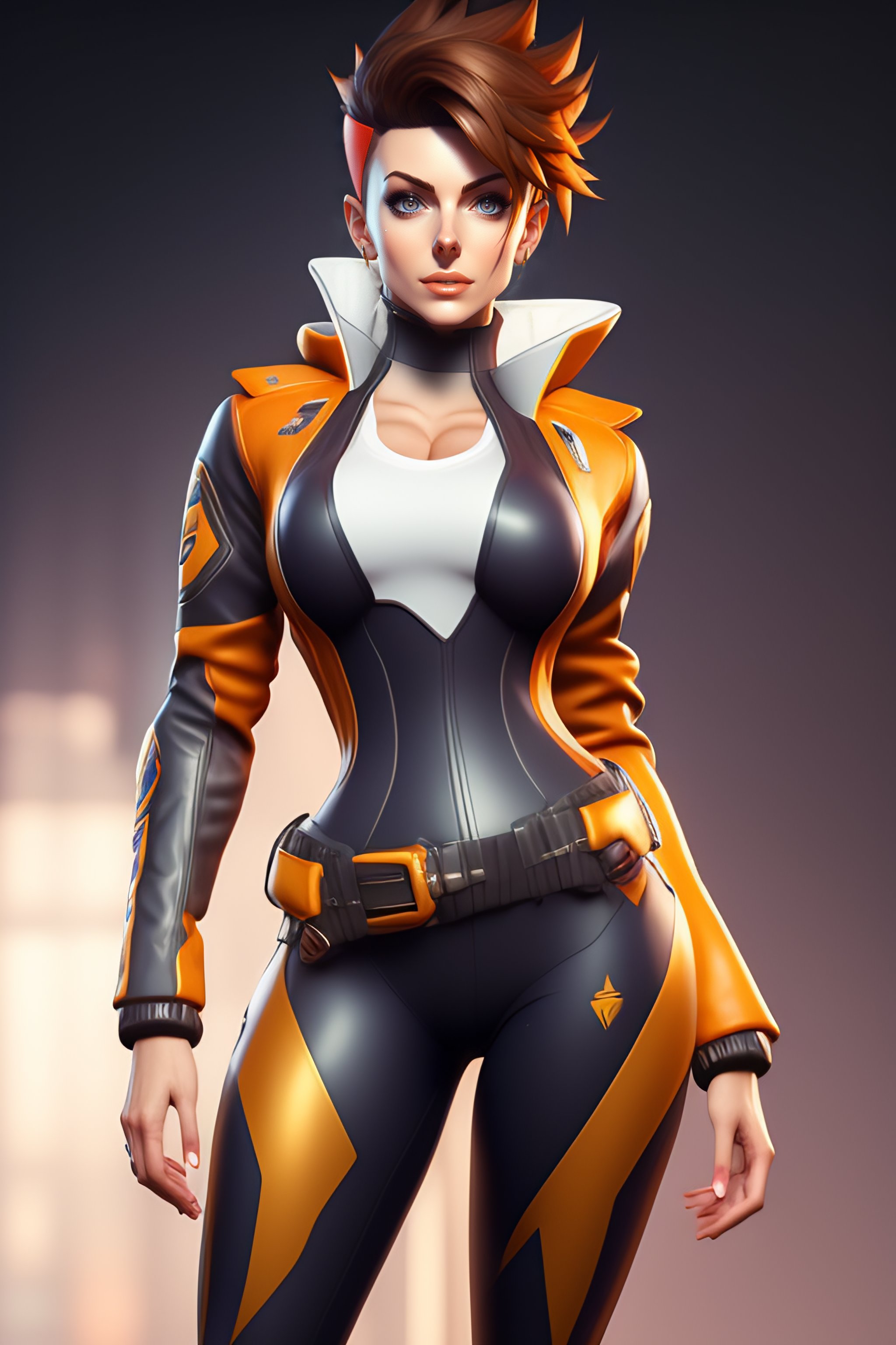 Lexica - Tracer from overwatch, highly detailed, otrn clothes