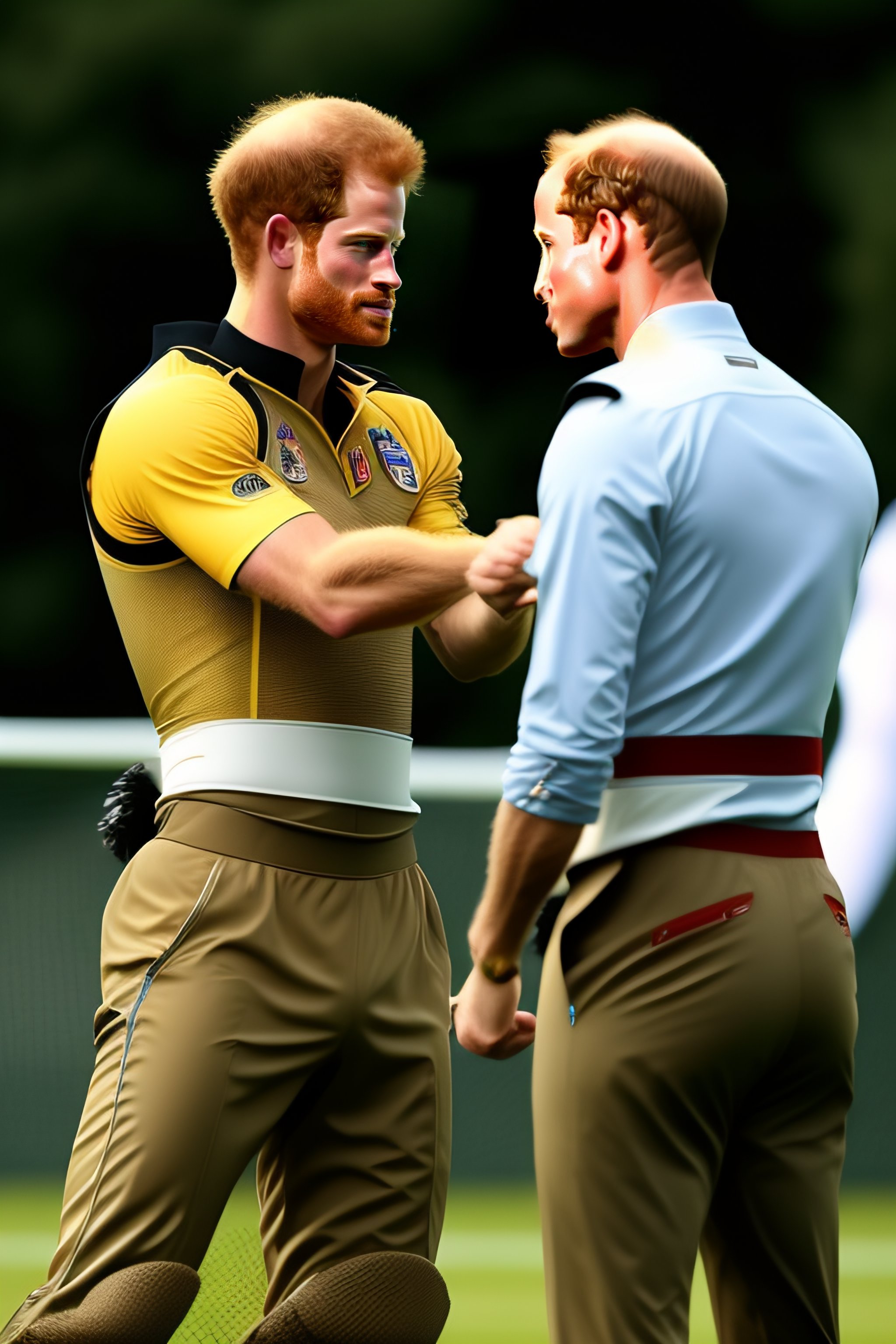 Lexica Prince harry and prince william fighting each other