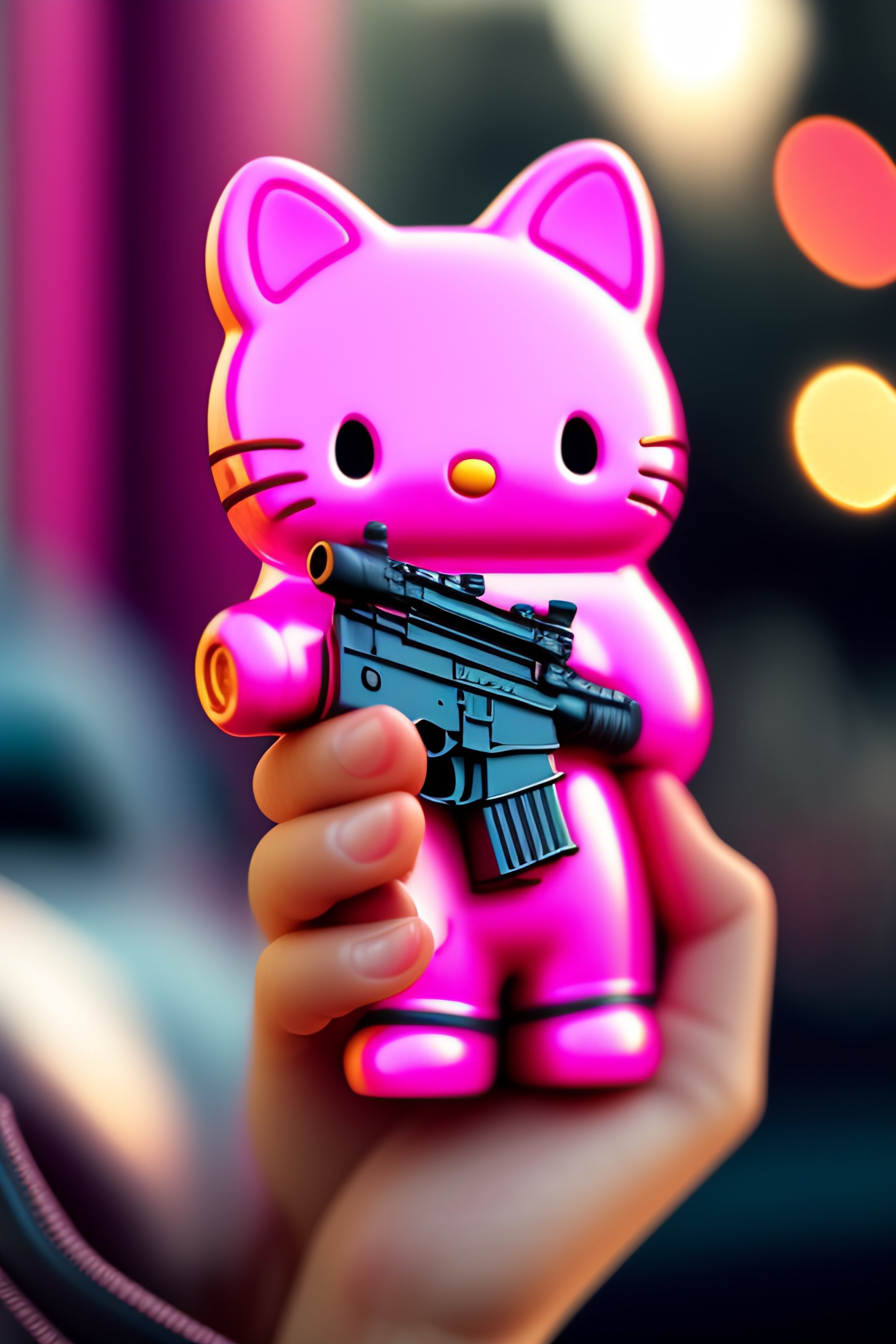 pink hello kitty handguns for women