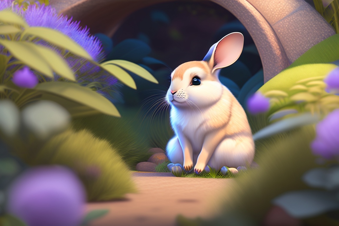 Lexica - Rosie the Rabbit's Sorrow: Setting: A cozy clearing surrounded ...