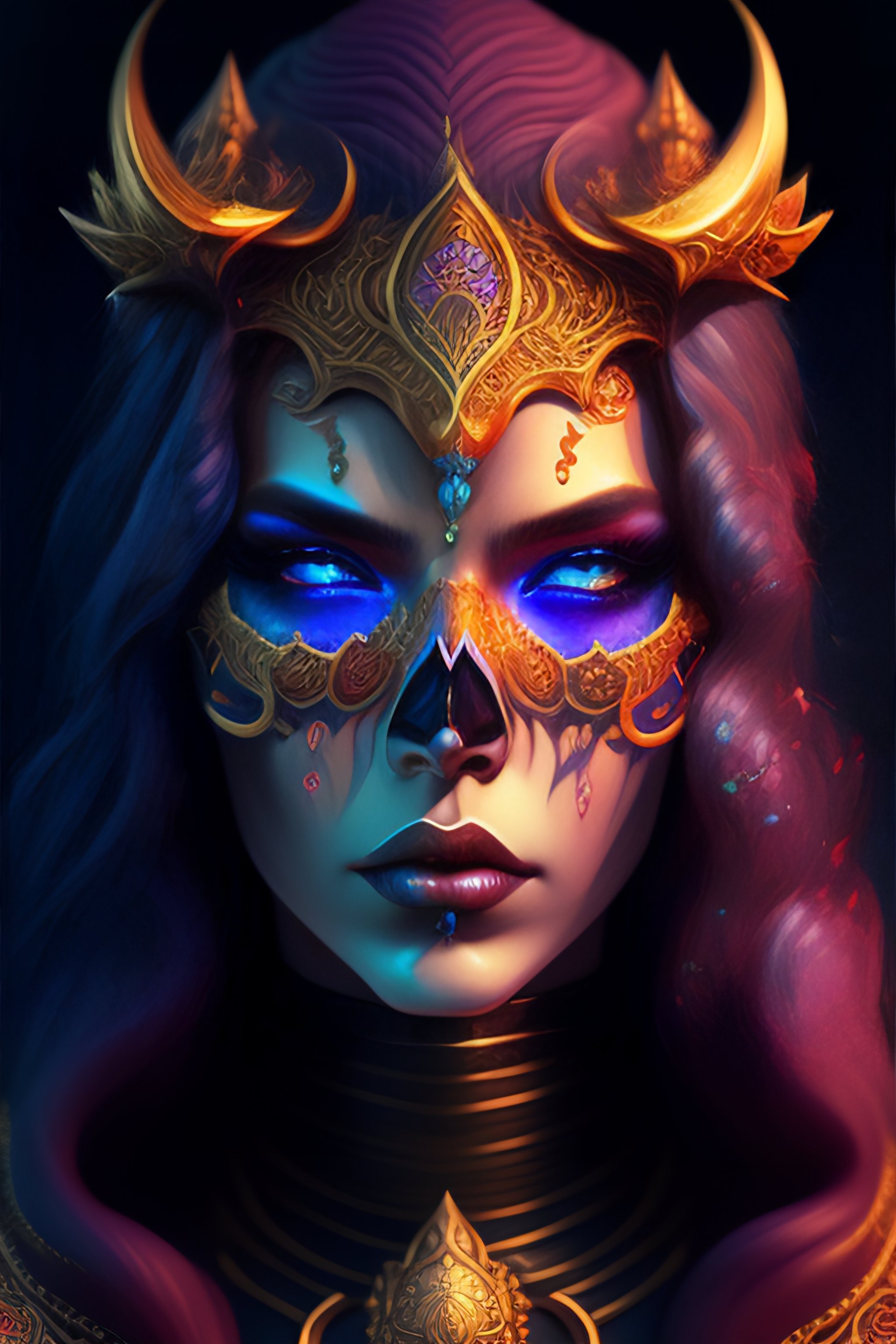 Lexica - Skull demon sorcerer Concept art portrait by Casey Weldon ...