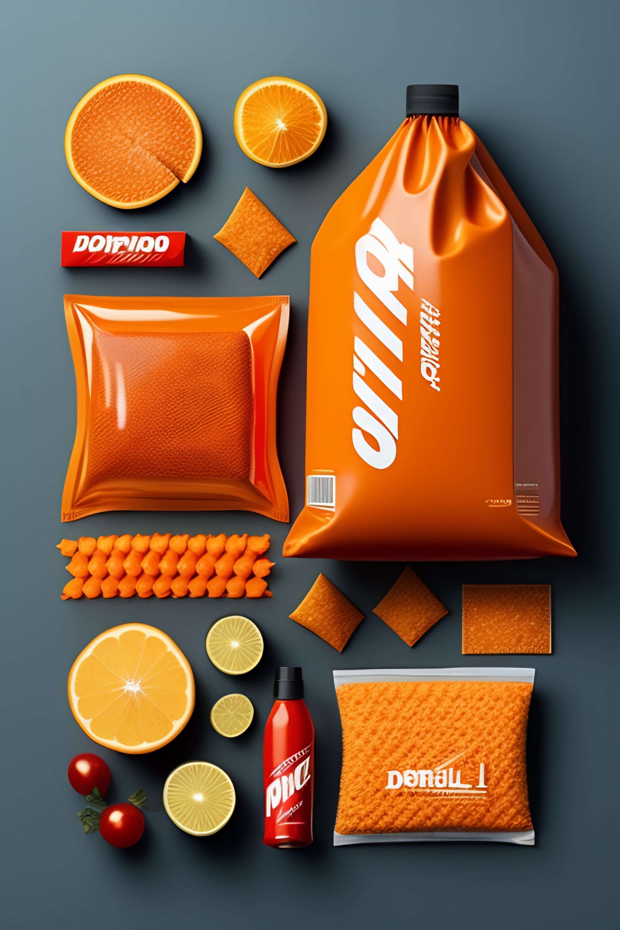 Lexica - Doritos and Doritos bags, Knolling, Knolling layout ...
