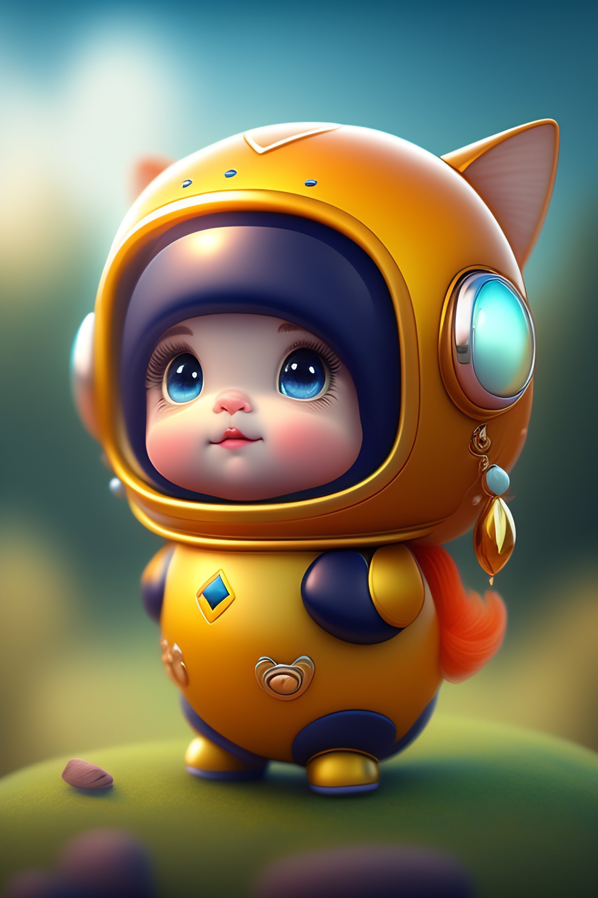 Lexica - Cute and adorable cartoon it baby, fantasy, dreamlike