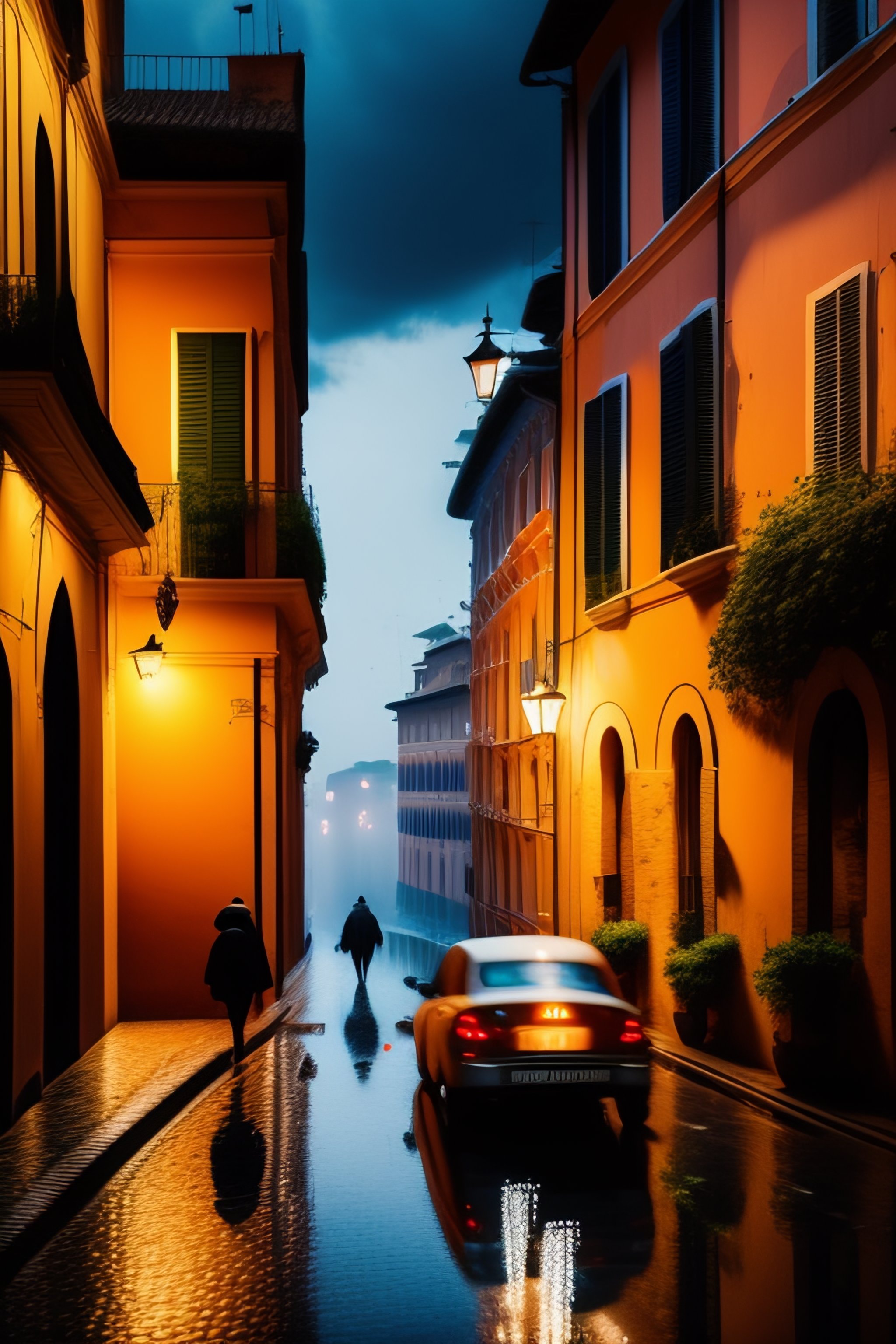 Lexica - A rainy evening in rome