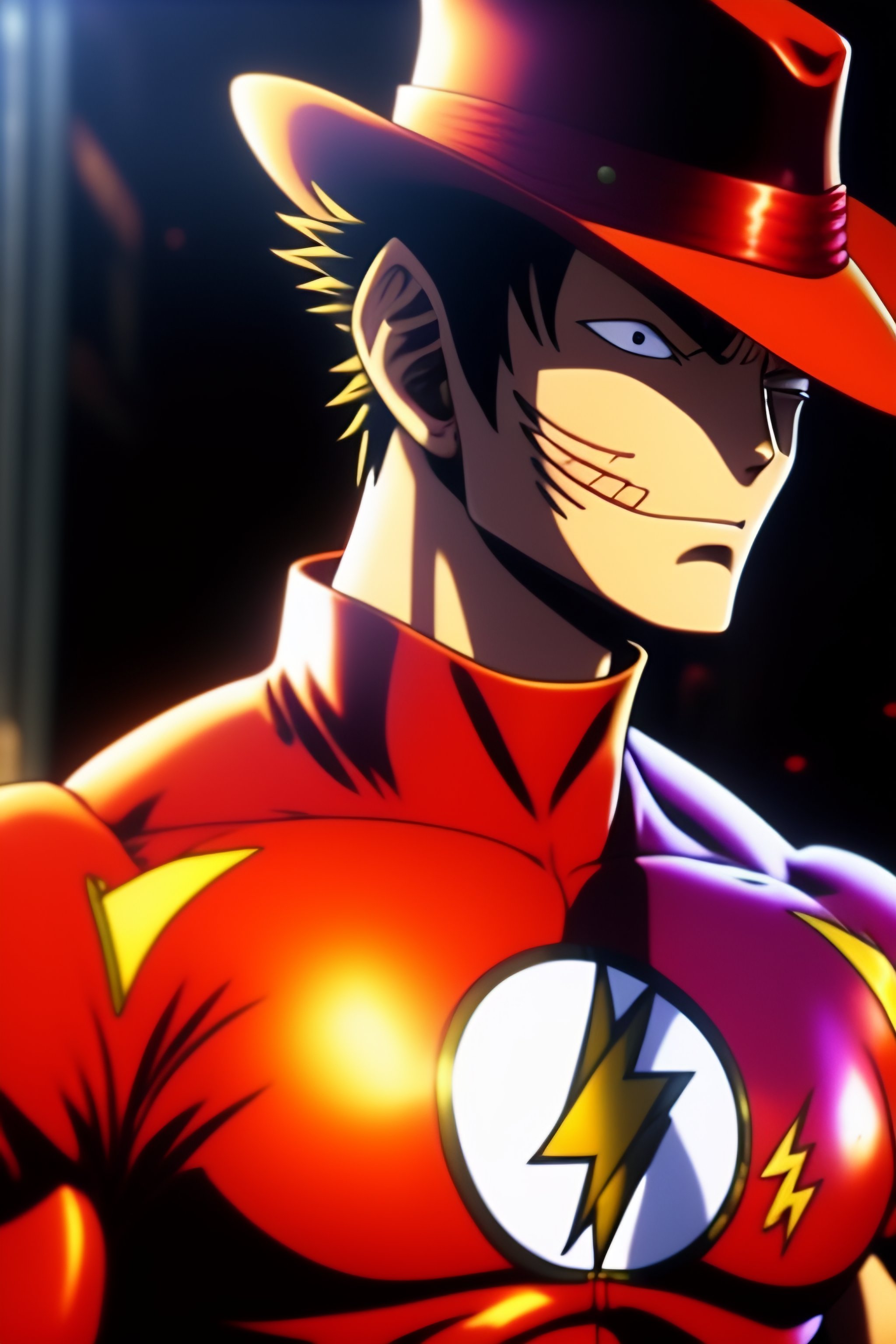 Lexica Luffy From One Piece Manga As Flash From The Flash Tv Series