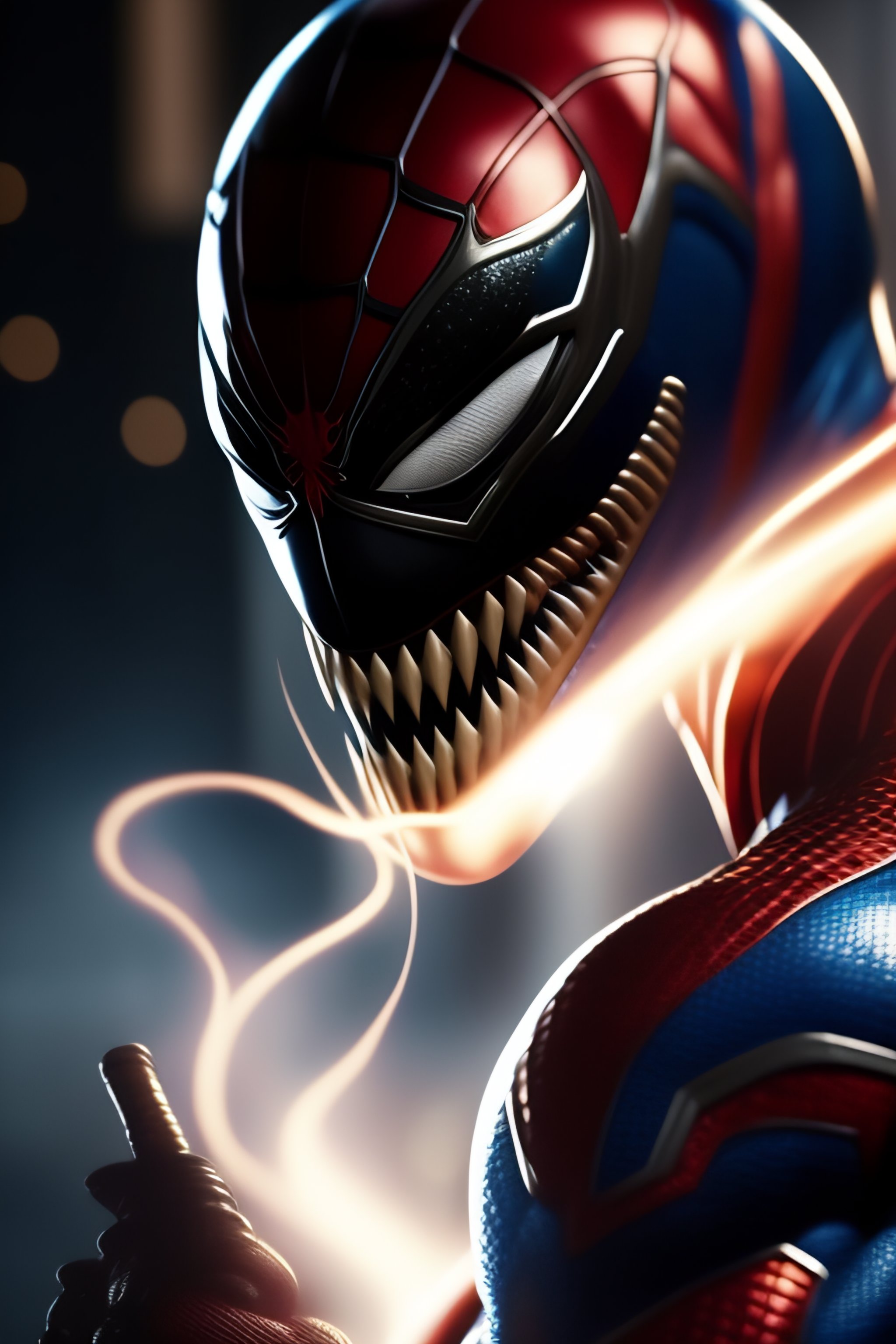 Lexica - Venom luchando contra Spiderman