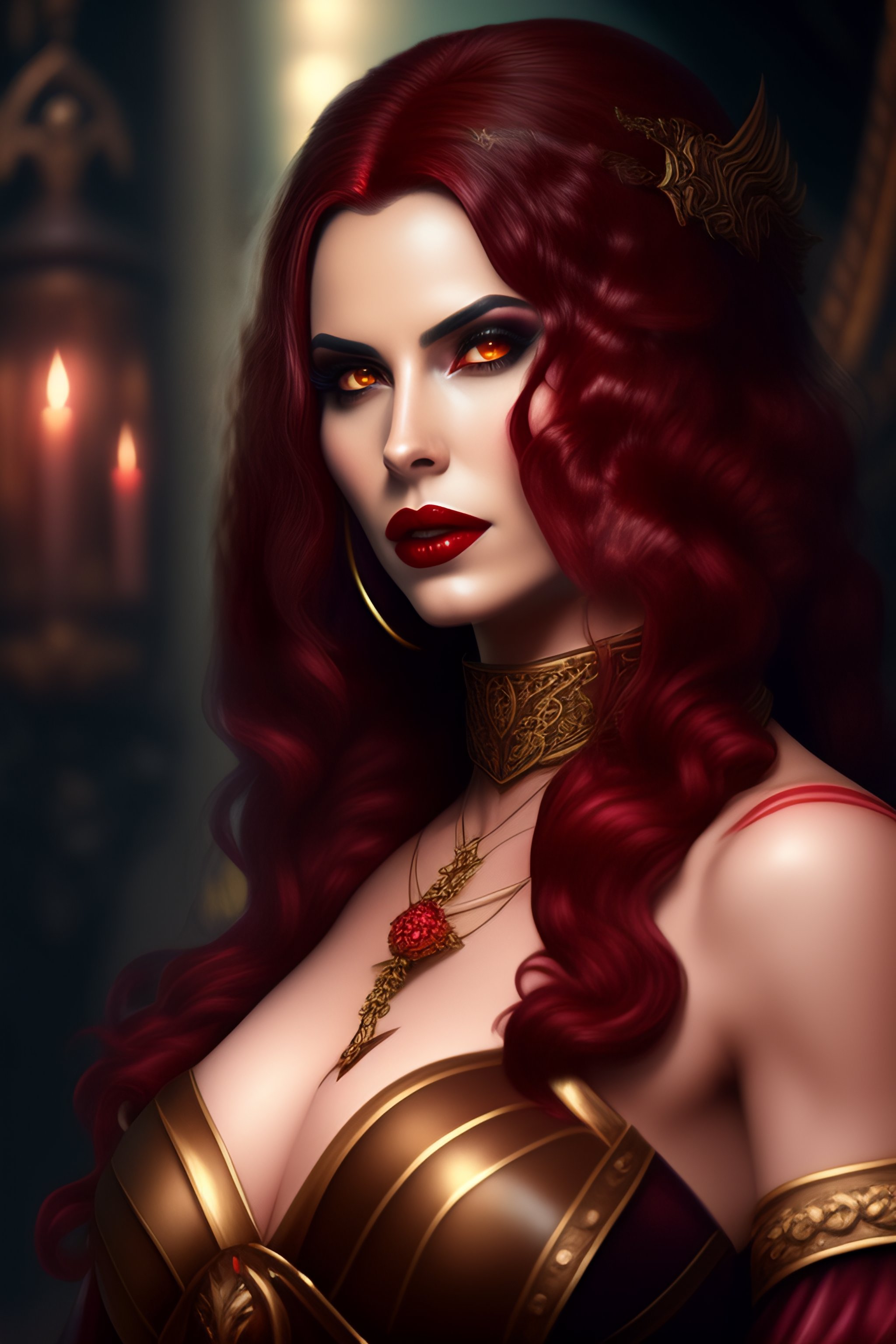 Lexica Female Vampire Dark Fantasy Dnd 7404