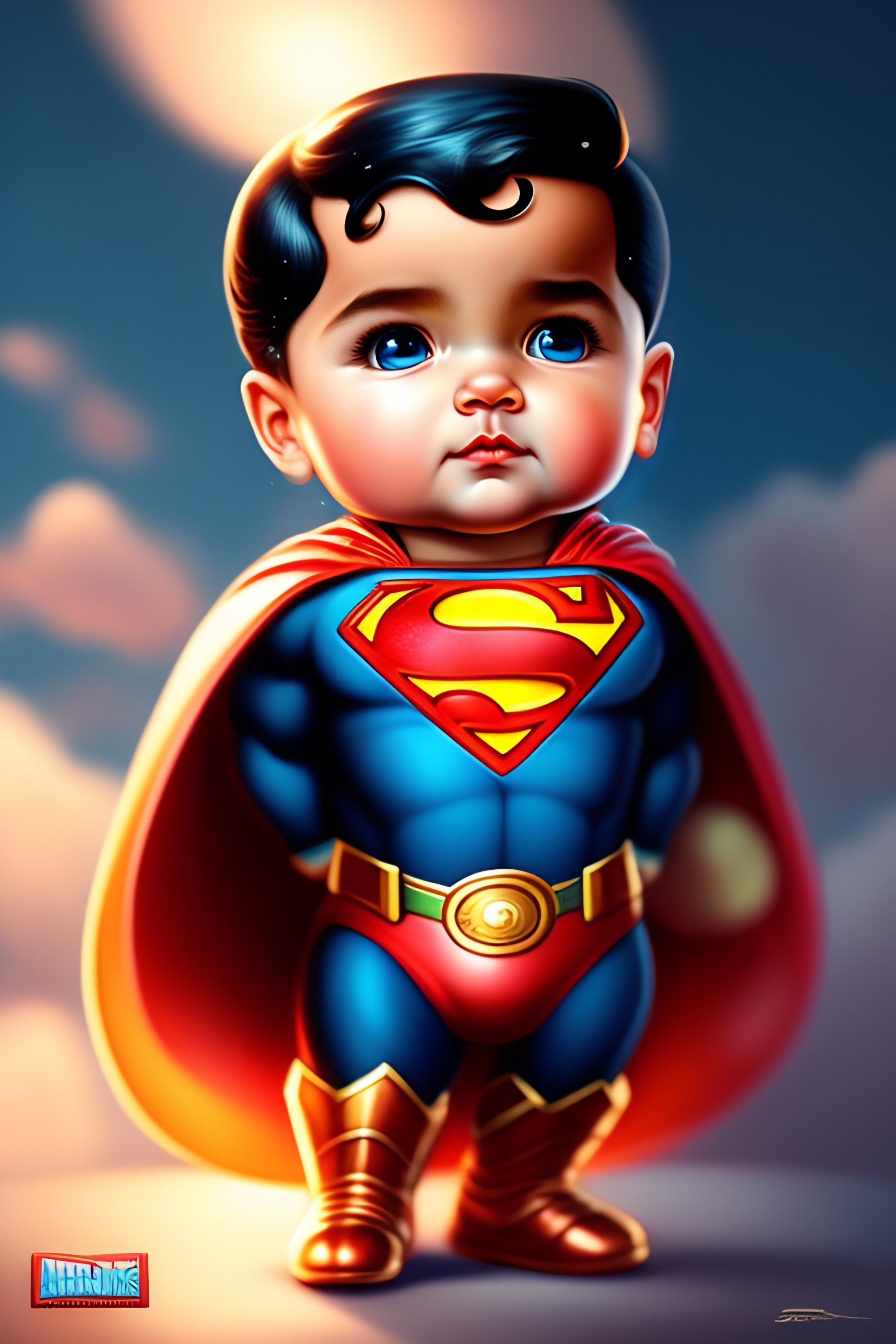 Cute Baby Superman