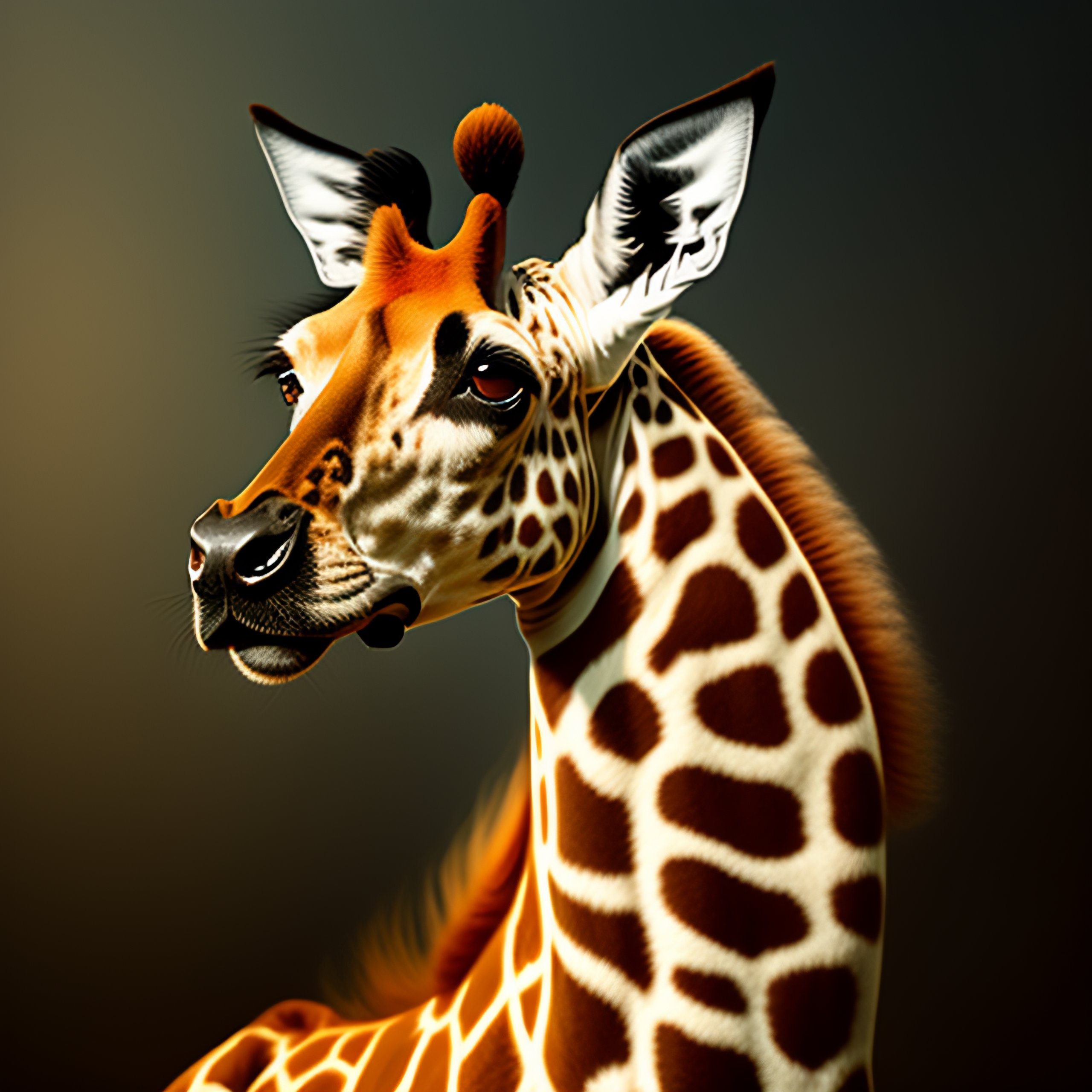 Lexica - Amazing portrait of the elusive dog giraffe hybrid.