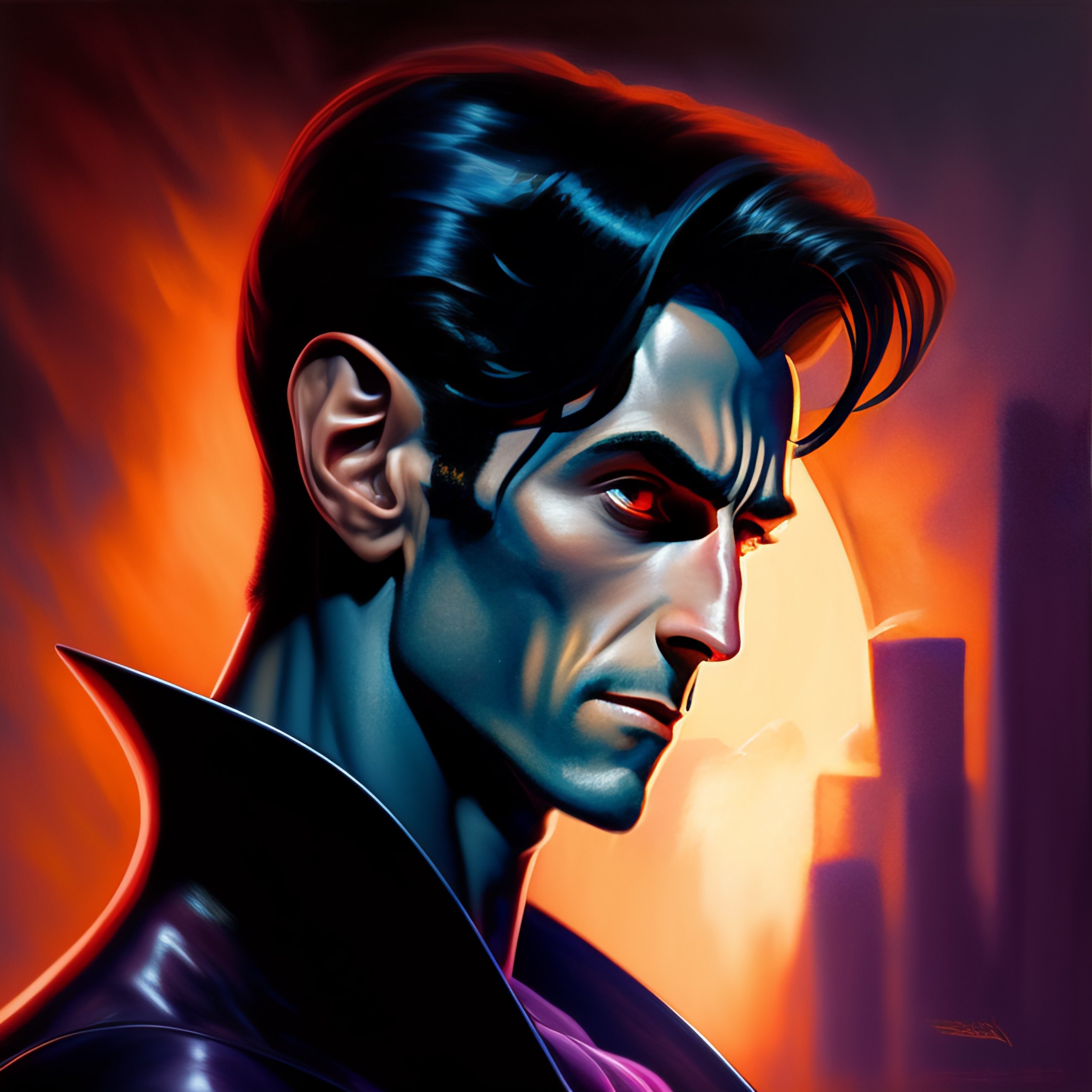 Lexica - Pixar: oil painting portrait of Nightcrawler from