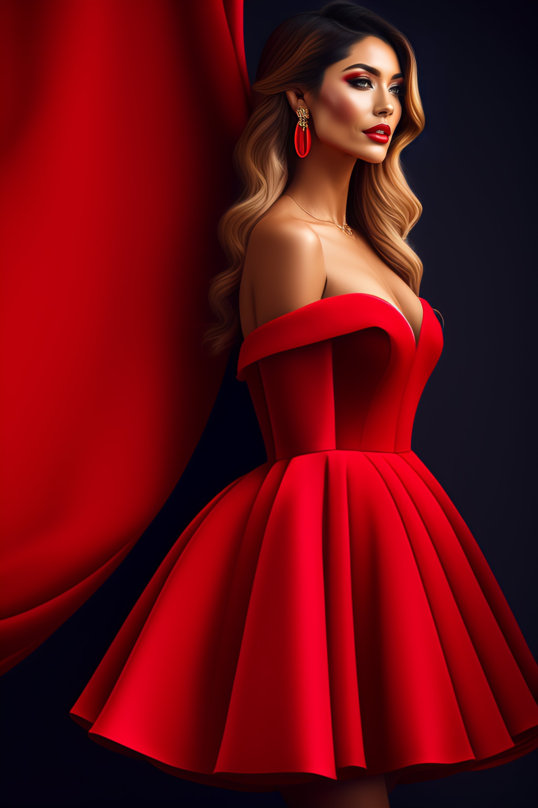 Most beautiful red clearance dress