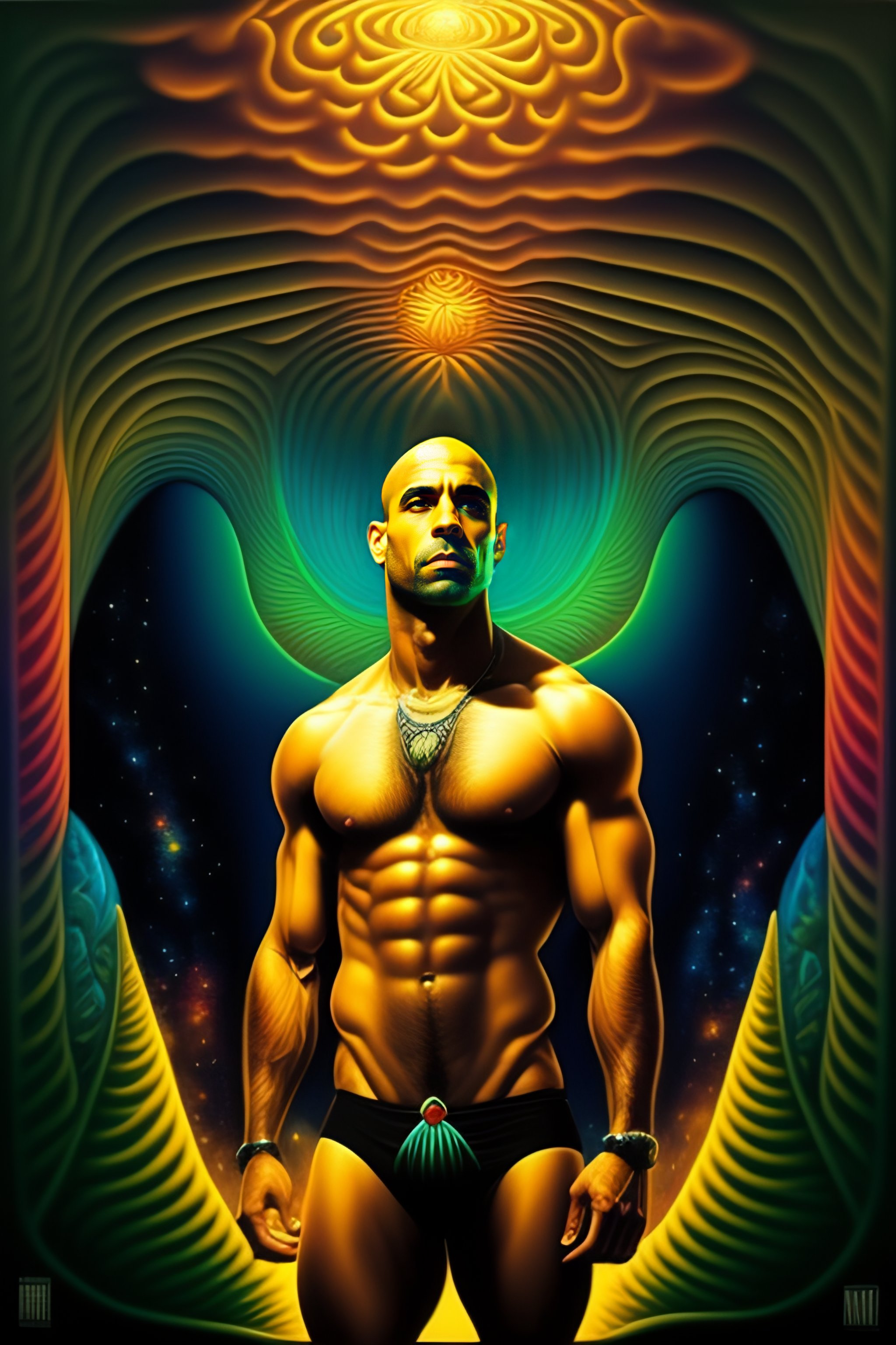Lexica - Magic mushroom, joe rogan gorilla body,alex grey