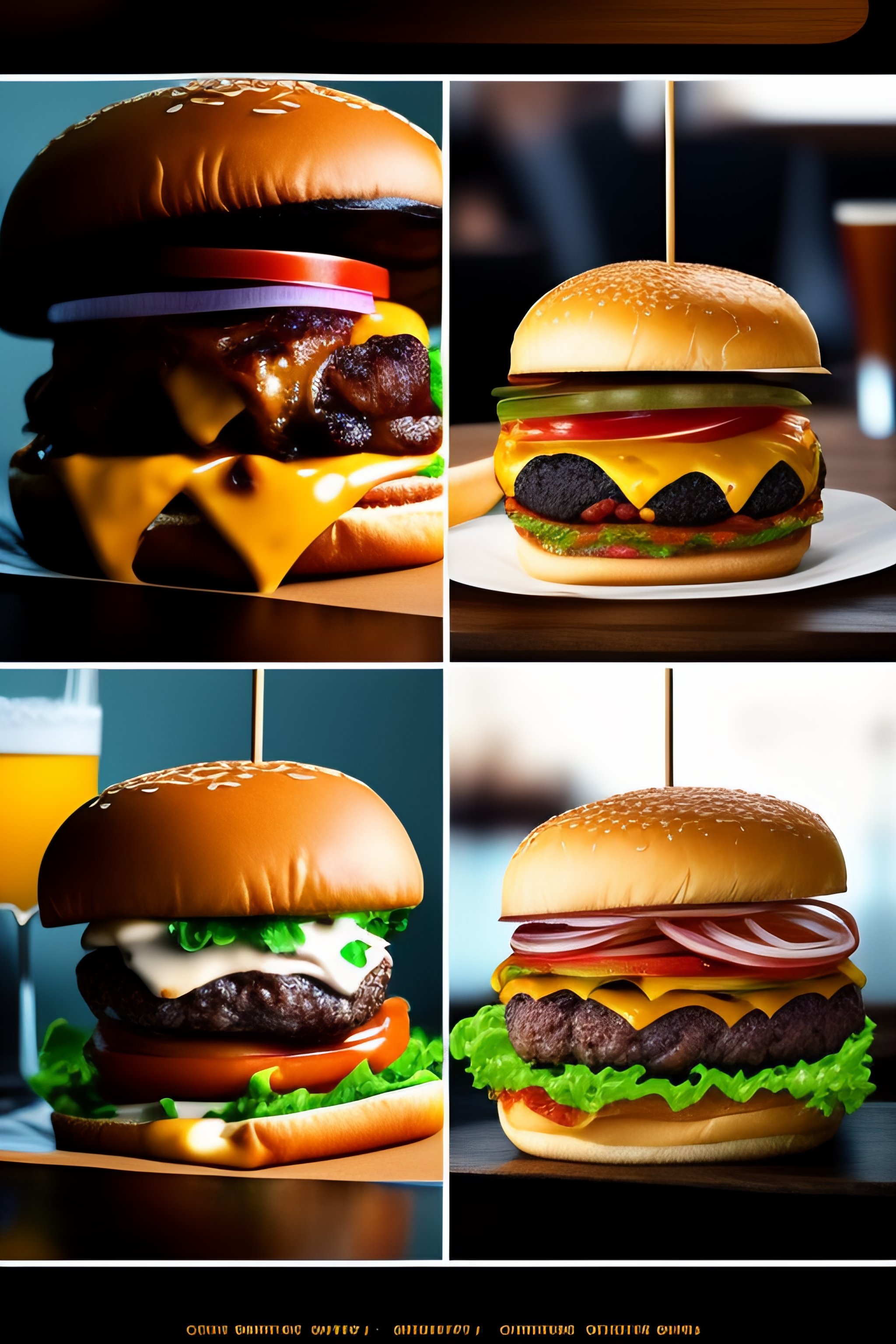 lexica-designing-an-advertisement-for-a-post-for-a-burger-restaurant