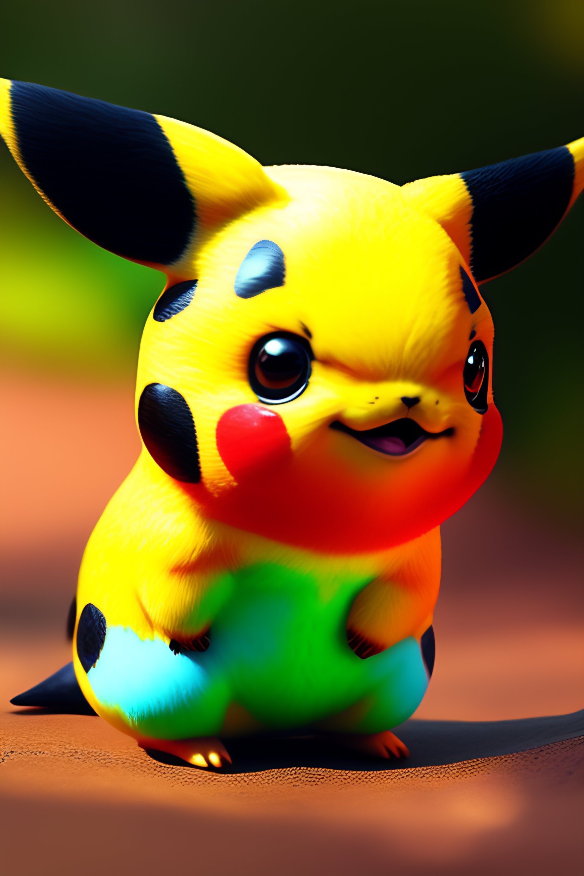 Lexica - Pikachu happy