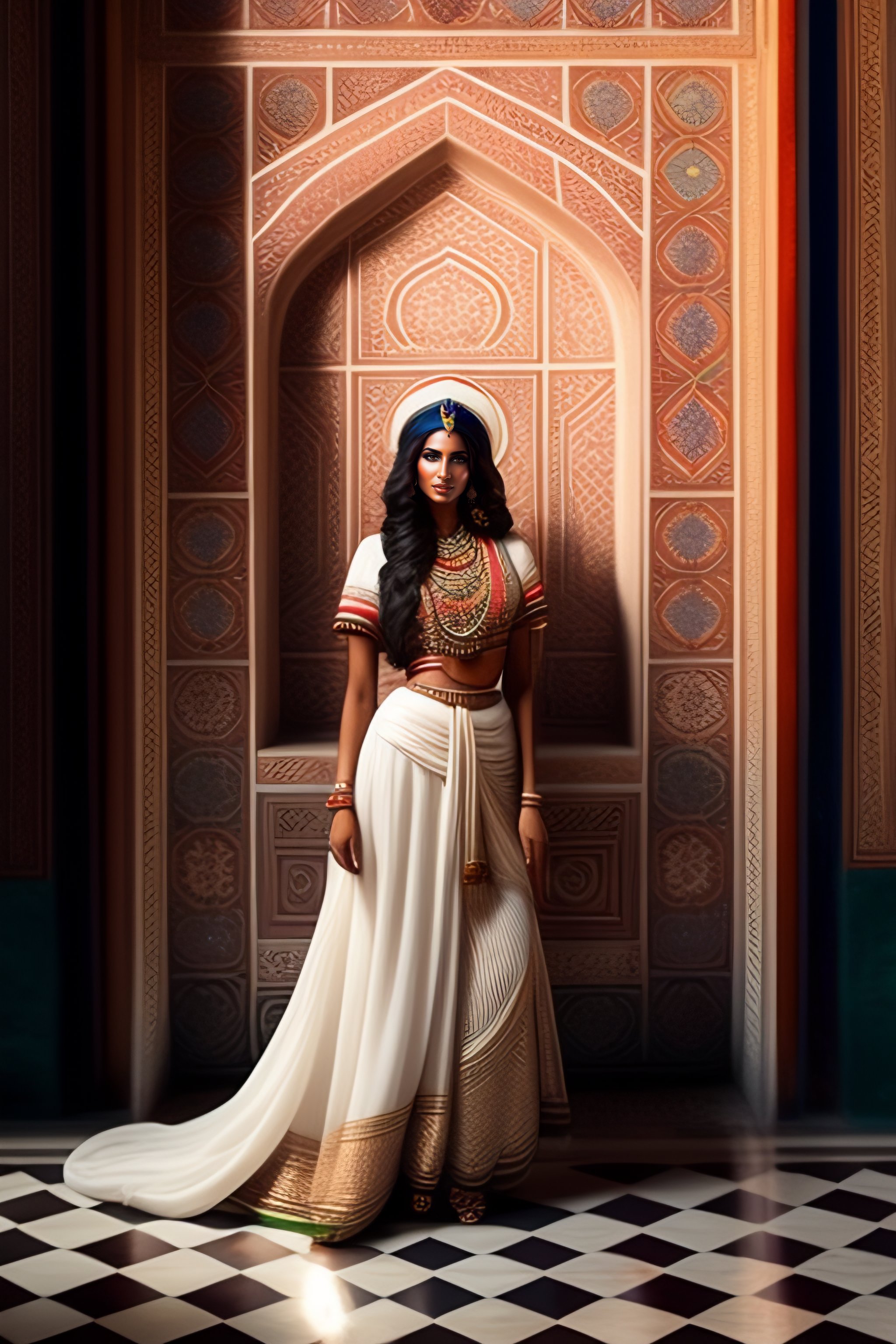 Lexica - Mia kalifha art by JOHANNES VERMEERi, full body, in the 