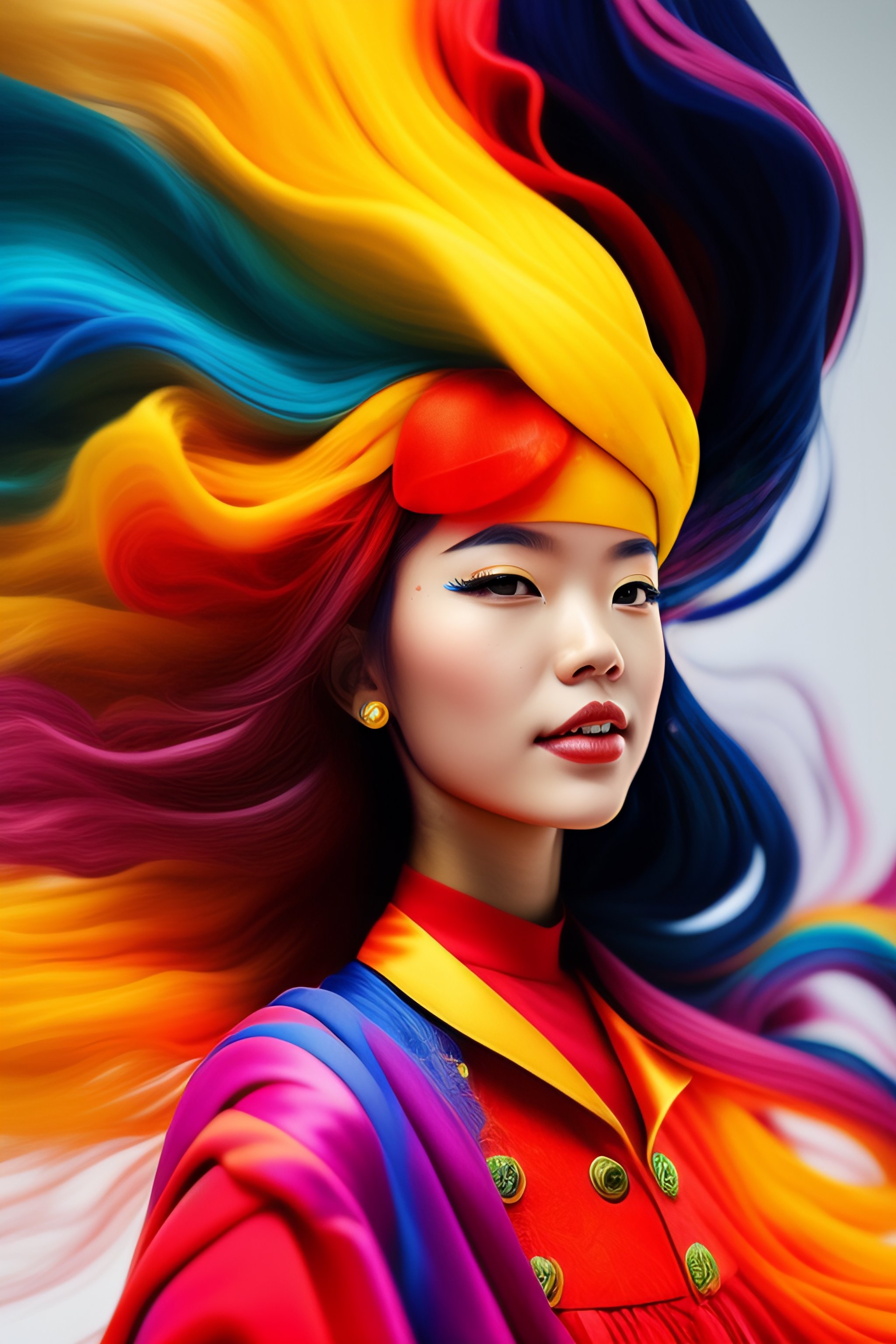 Lexica - Little witch explosion of primary color