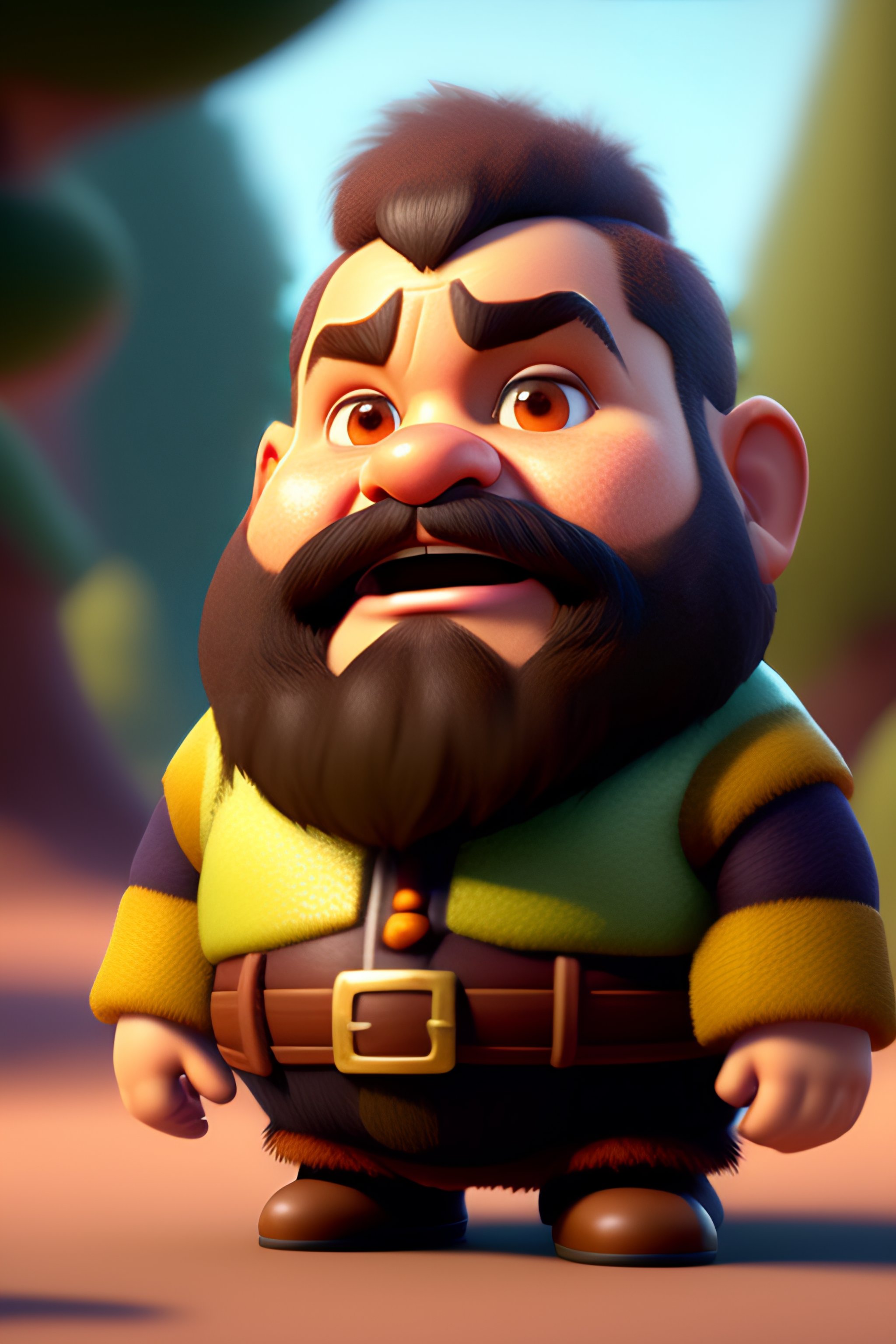 Lexica - Forest dwarf emmanuel macrob as a pixar disney character ...