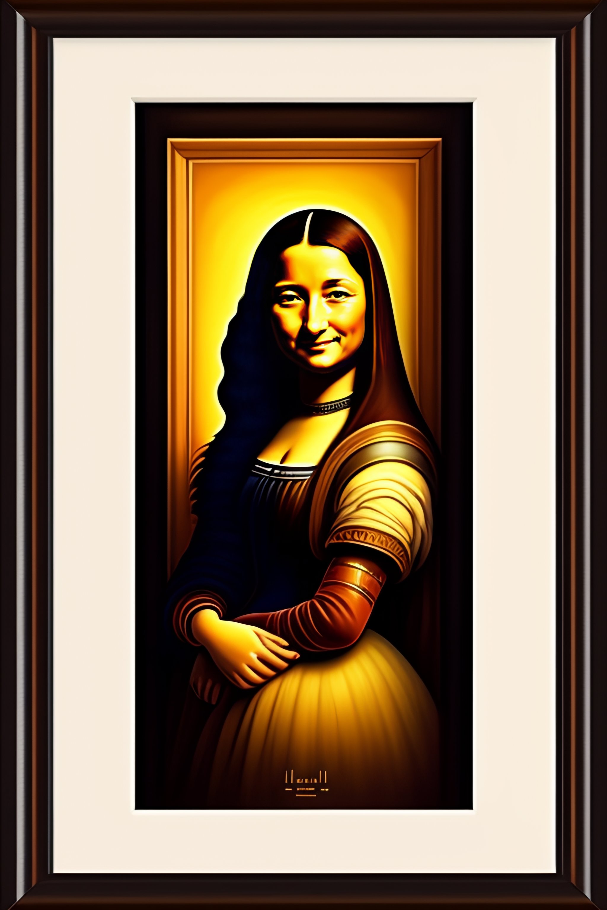 Lexica monalisa painting ghibli style
