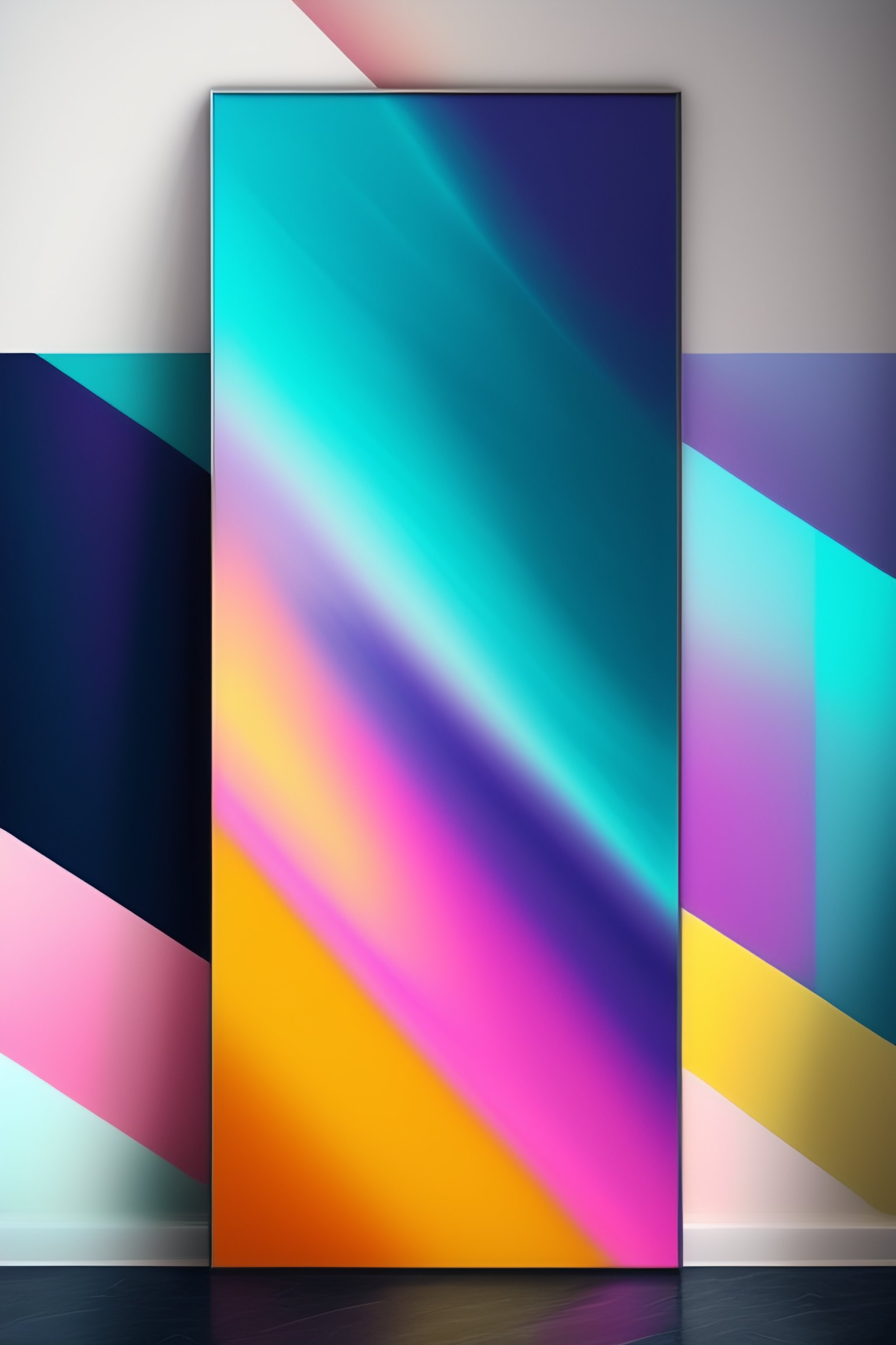 Lexica Abstract paintings on wall, pastel color, modern art