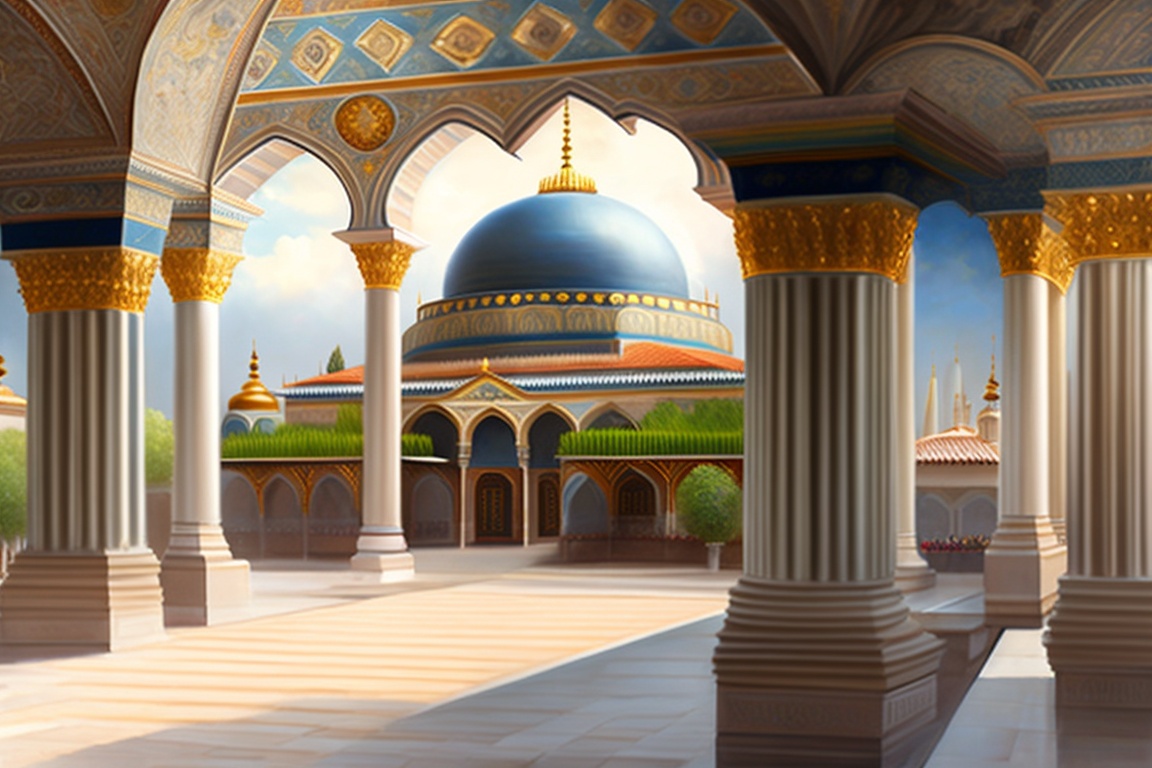 Lexica - Ultra realism picture watercolor, city Turkey topkapi palace