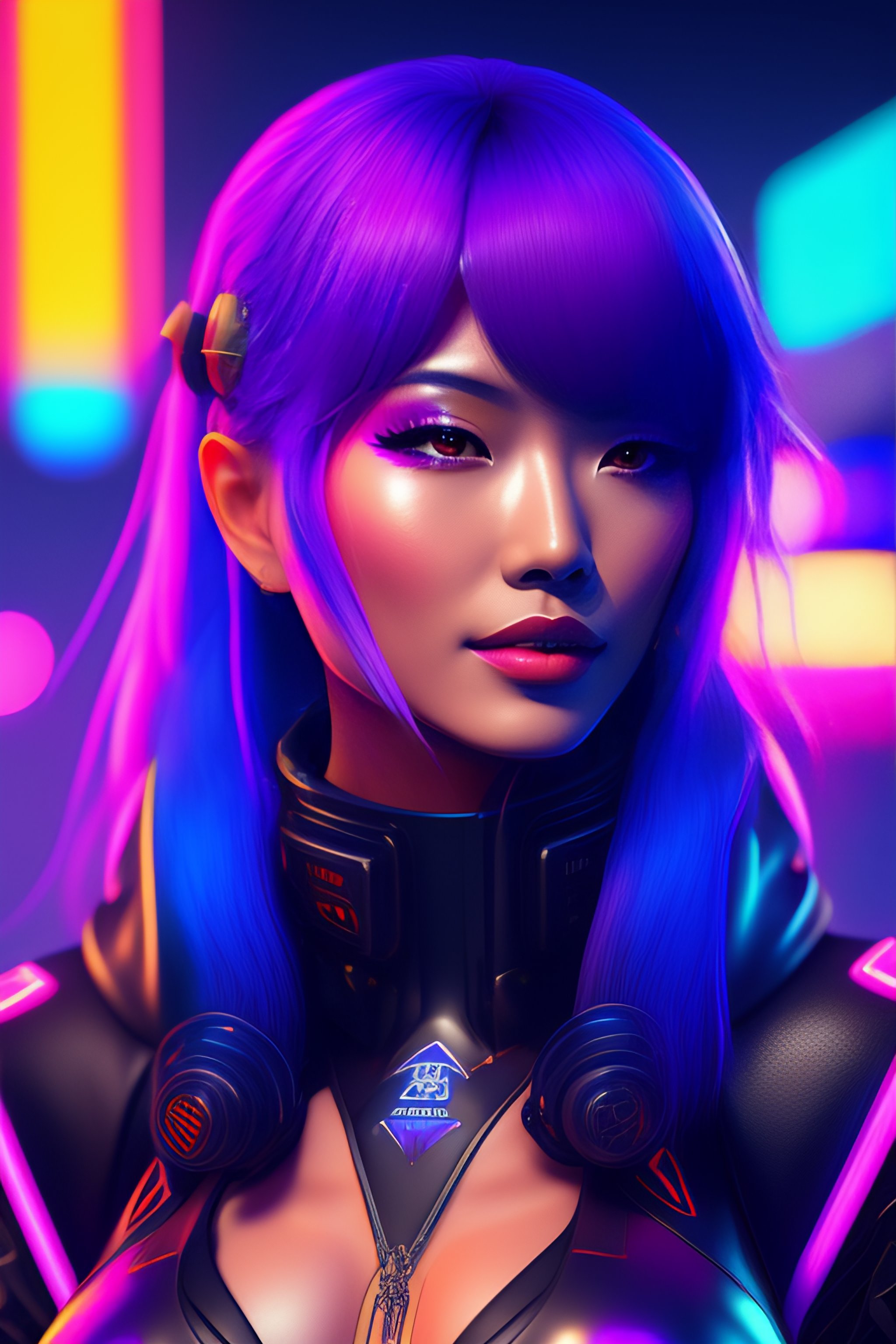 Lexica - Cyberpunk asuka fr neon genesjs