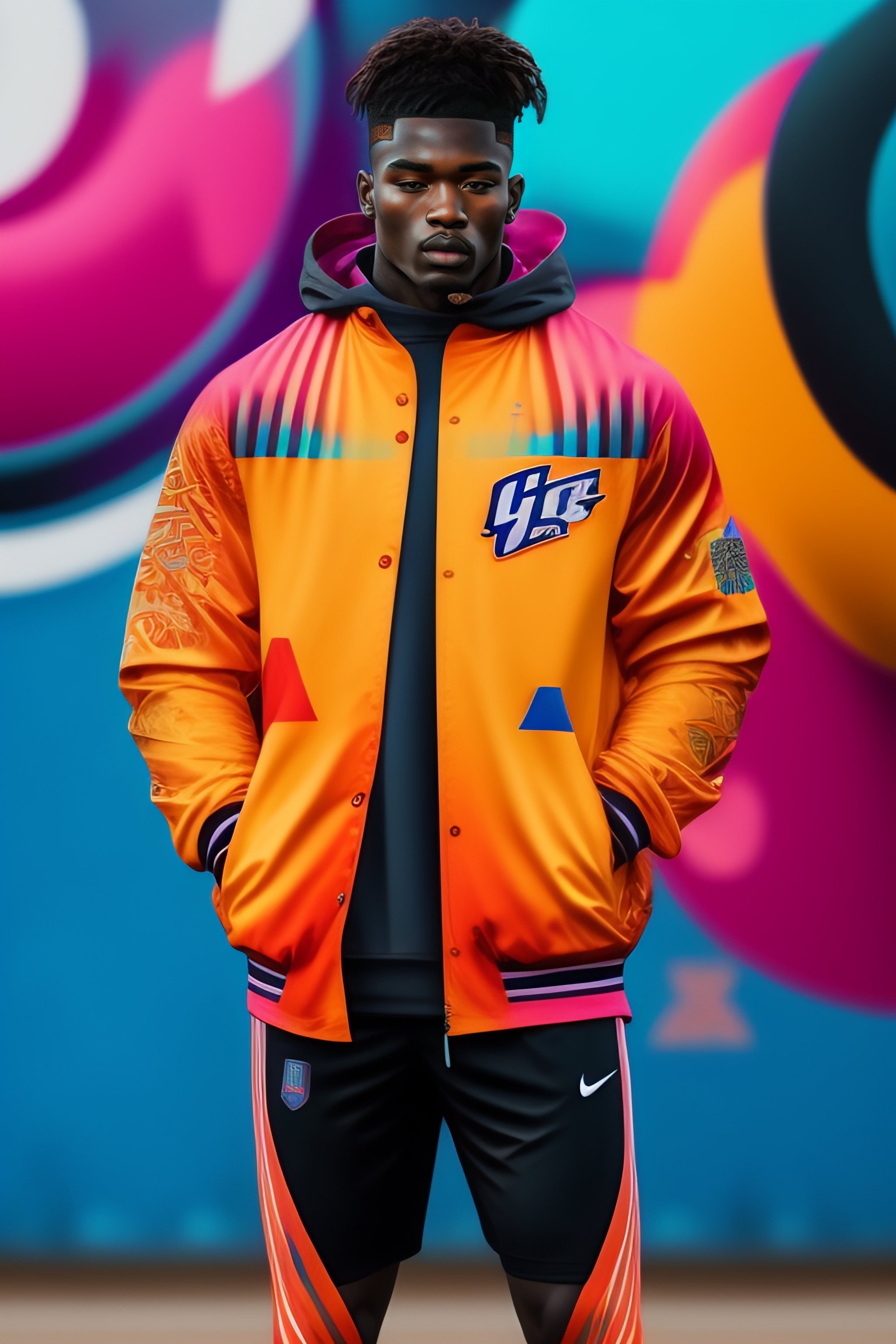 Lexica Long Puffer Jacket graffiti Lacrosse Uniforms